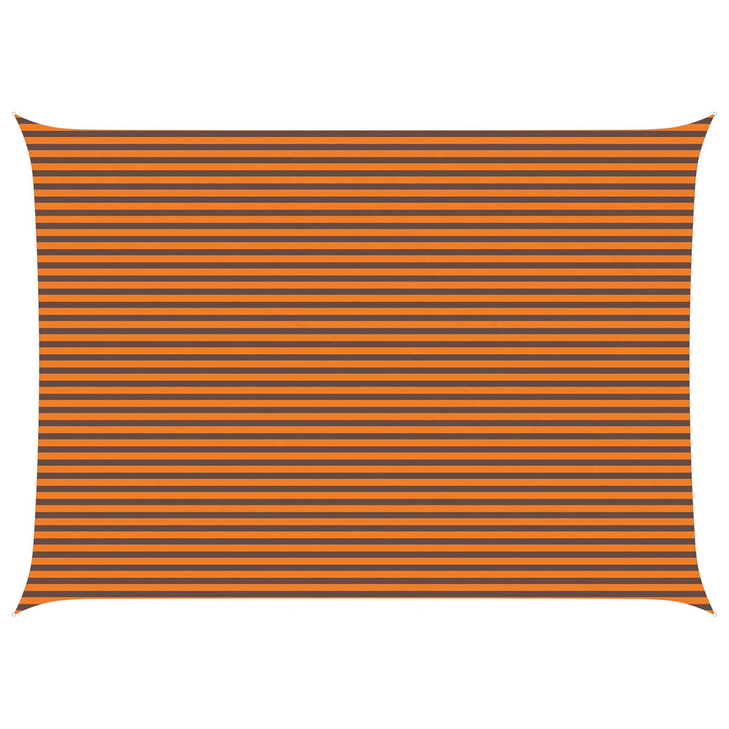 Sonnensegel Orange und Braun 7 x 5 m 100 % Polyester Oxford