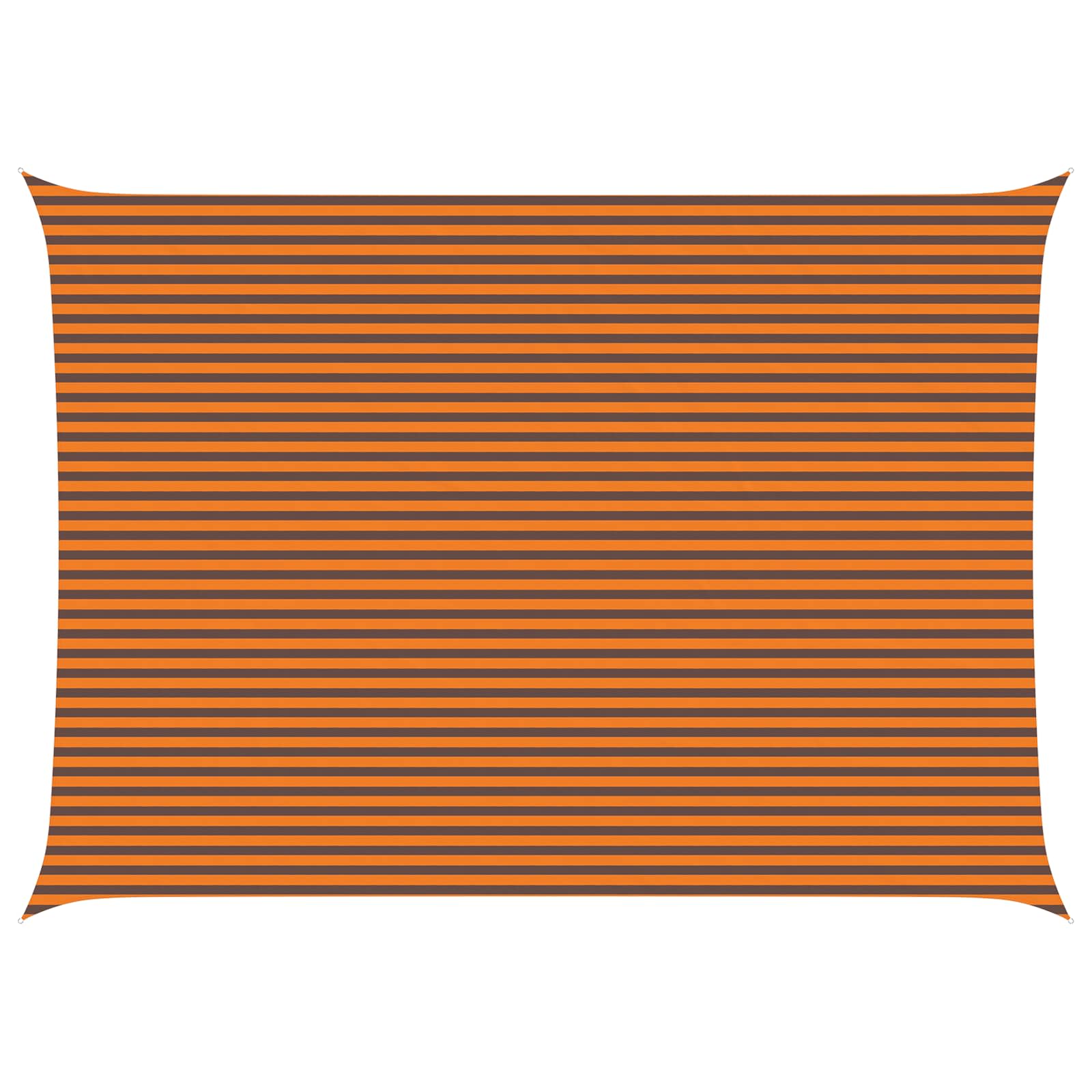 Sonnensegel Orange und Braun 7 x 5 m 100 % Polyester Oxford