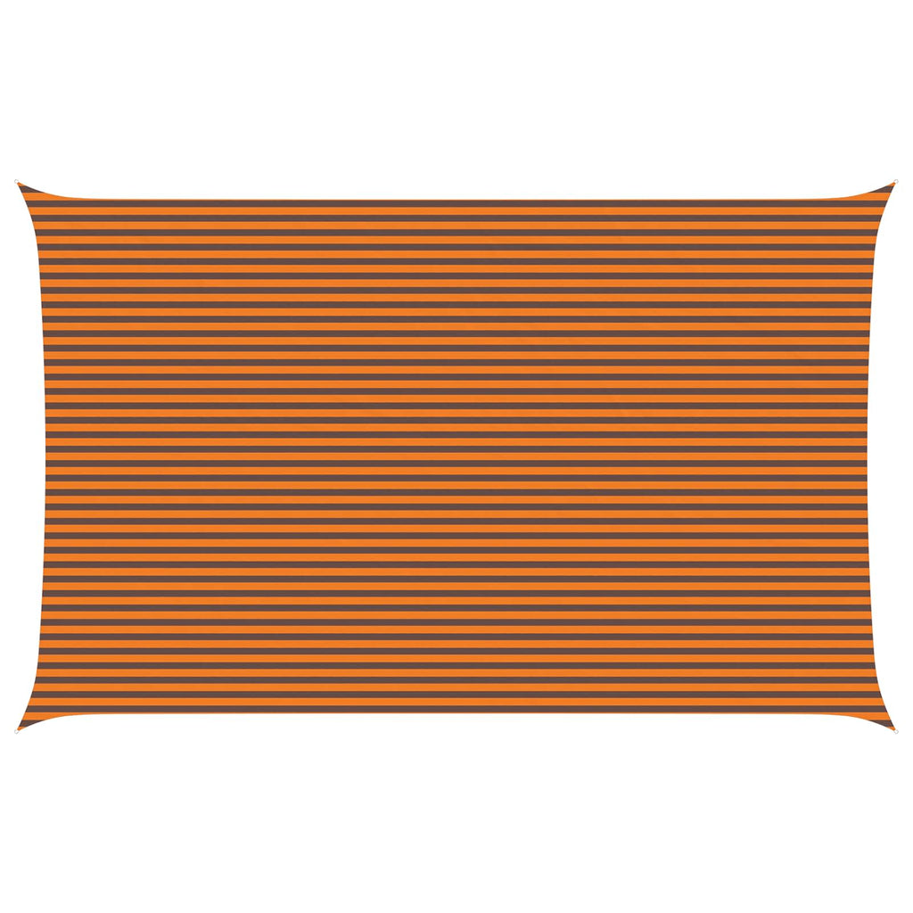 Sonnensegel Orange und Braun 8 x 5 m 100 % Polyester Oxford
