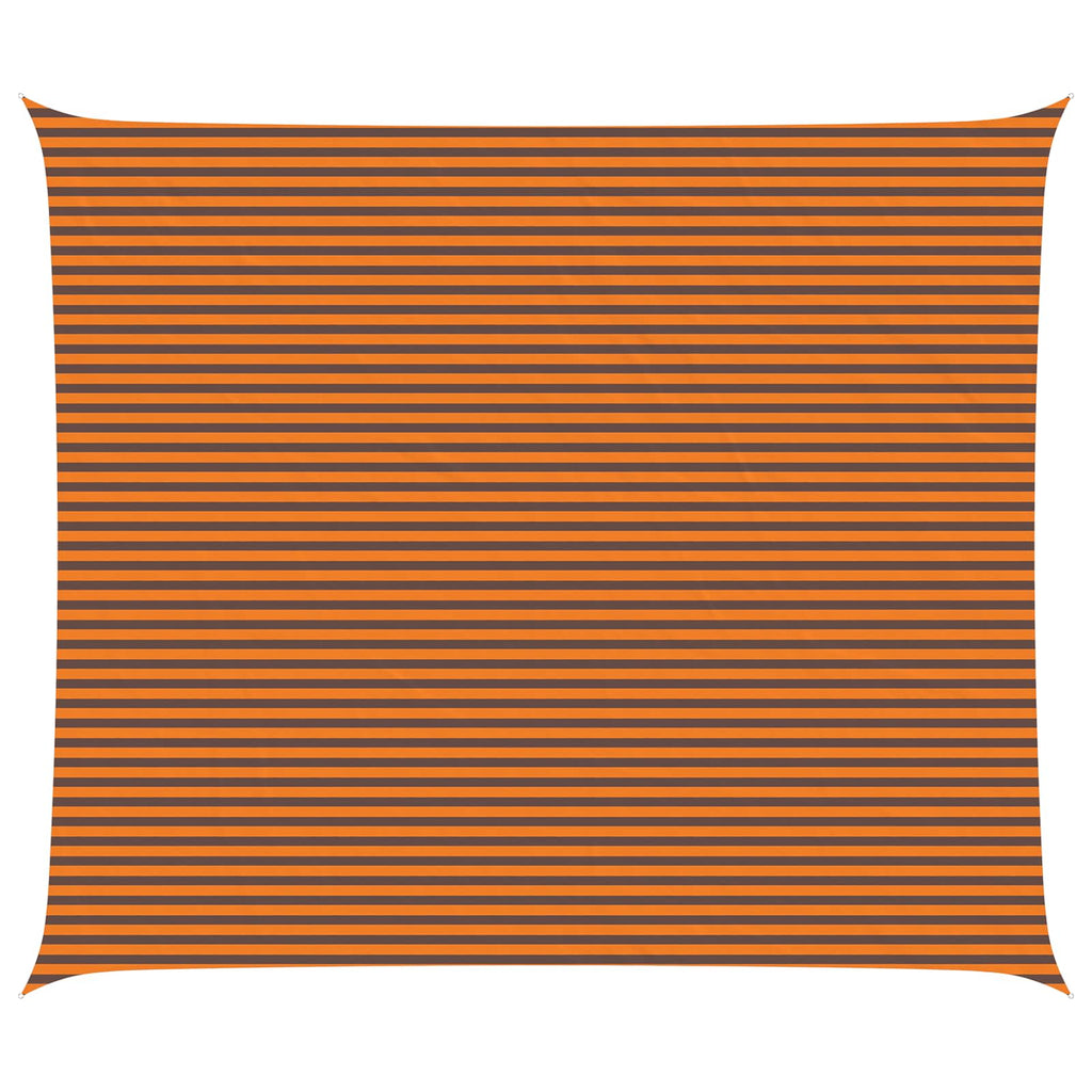 Sonnensegel Orange und Braun 7 x 6 m 100 % Polyester Oxford