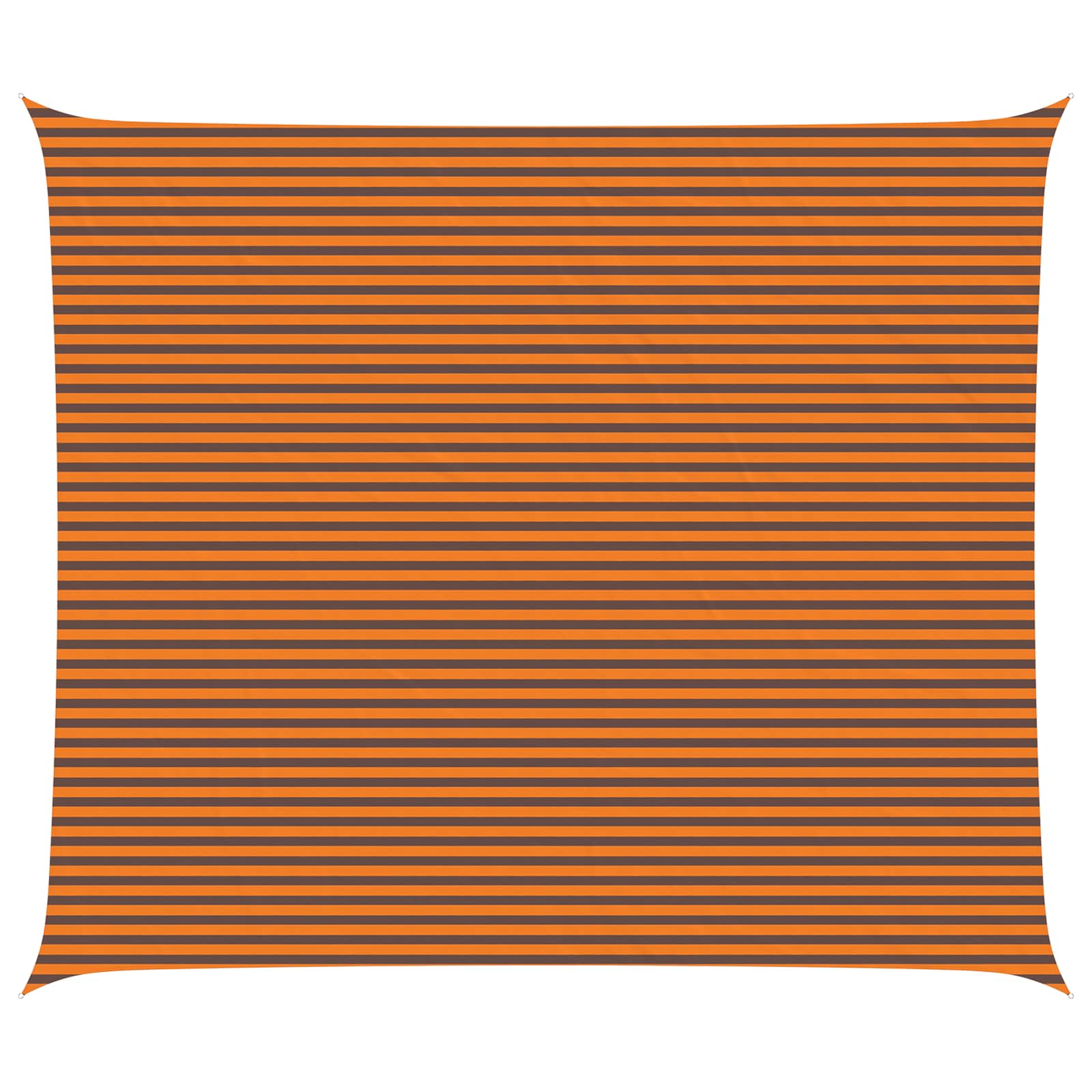 Sonnensegel Orange und Braun 7 x 6 m 100 % Polyester Oxford