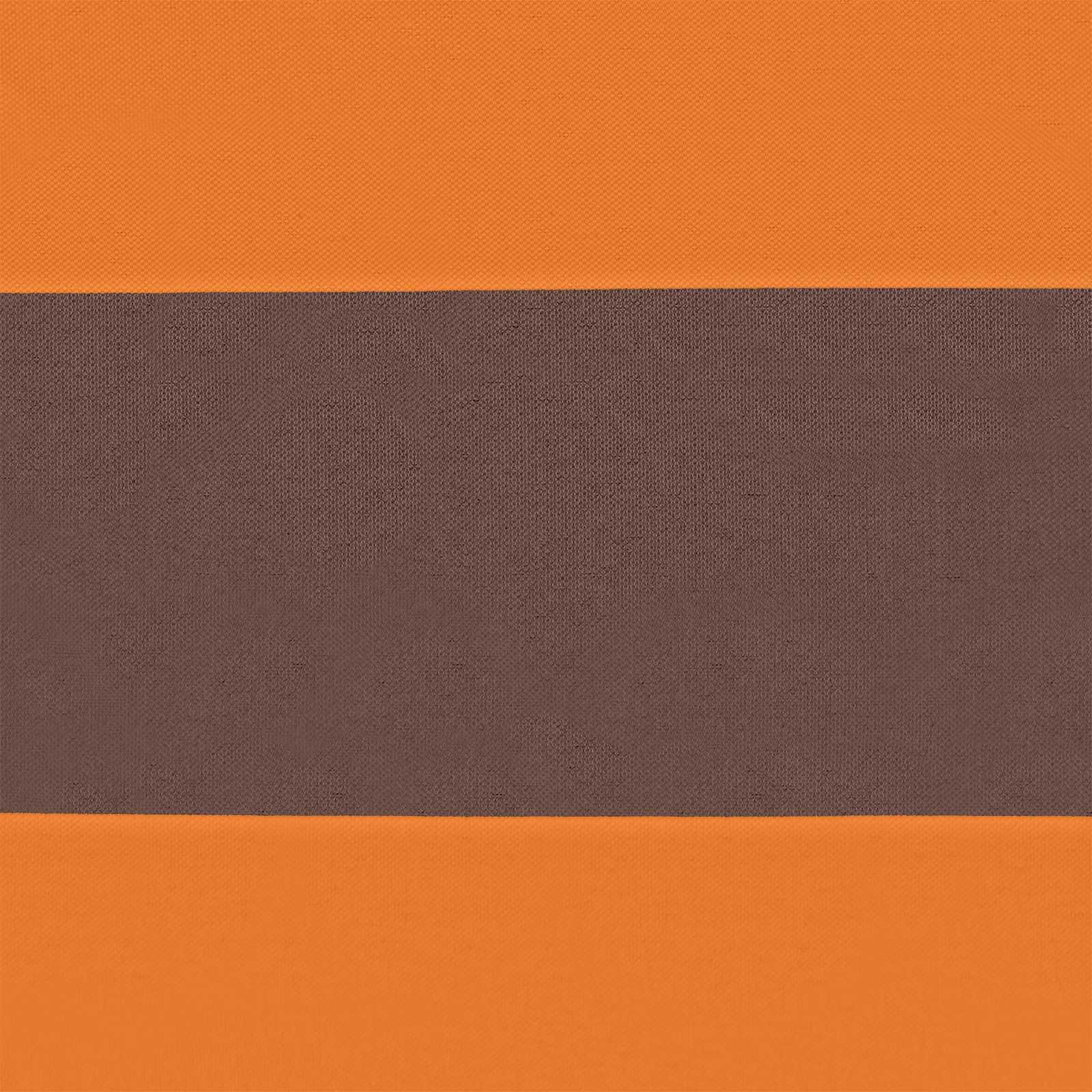 Sonnensegel Orange und Braun 8 x 6 m 100 % Polyester Oxford