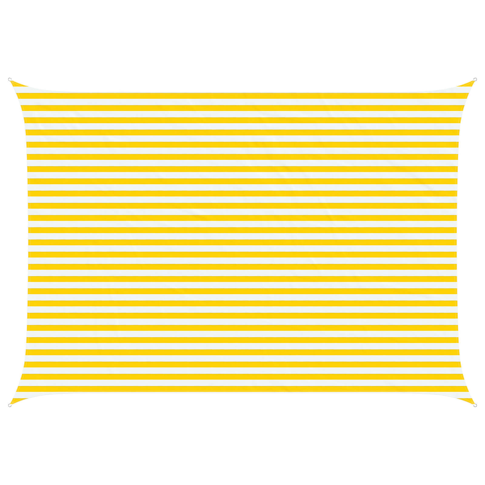 Sonnensegel Gelb und Weiß 5 x 3,5 m 100 % Polyester Oxford