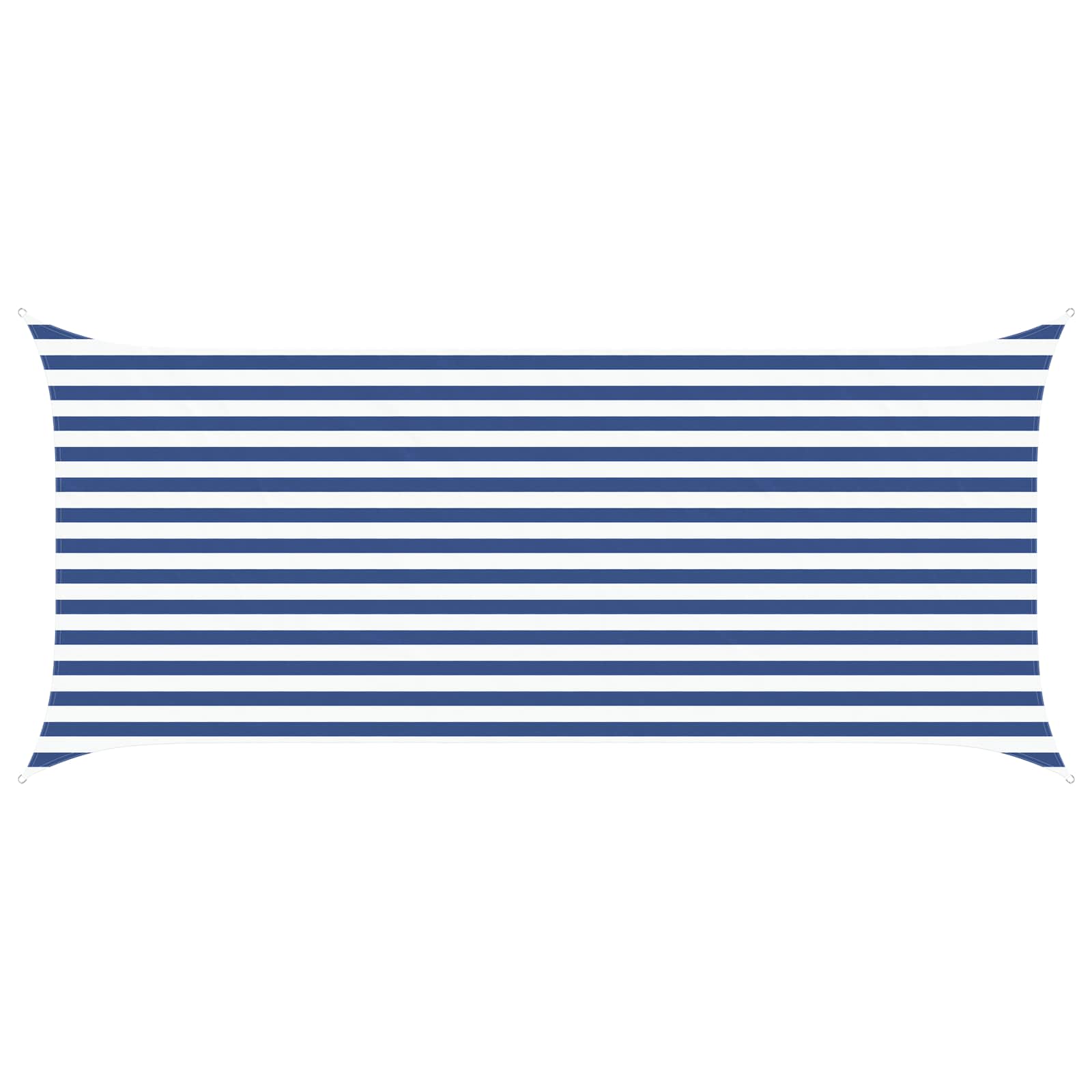 Sonnensegel Blau und Weiß 4,5 x 2 m 100 % Polyester Oxford