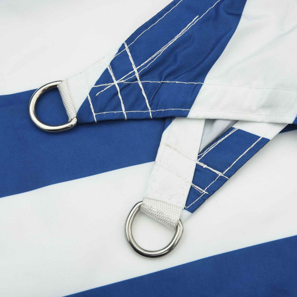 Sonnensegel Blau und Weiß 4 x 3 m 100 % Polyester Oxford