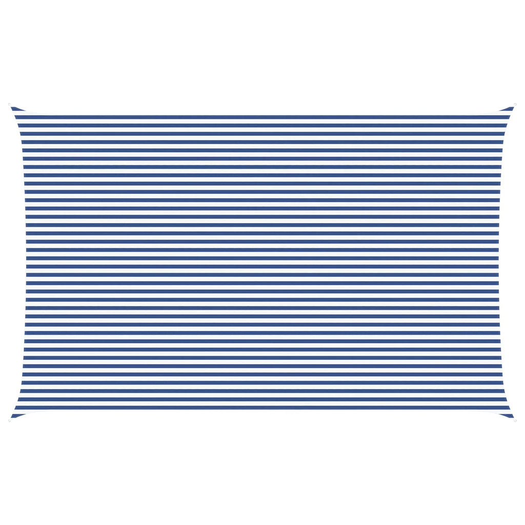 Sonnensegel Blau und Weiß 8 x 5 m 100 % Polyester Oxford