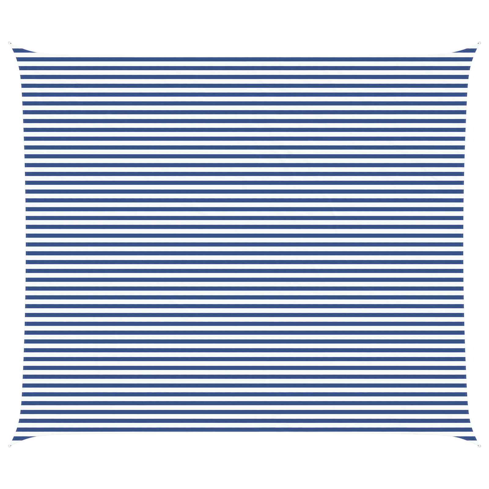 Sonnensegel Blau und Weiß 7 x 6 m 100 % Polyester Oxford