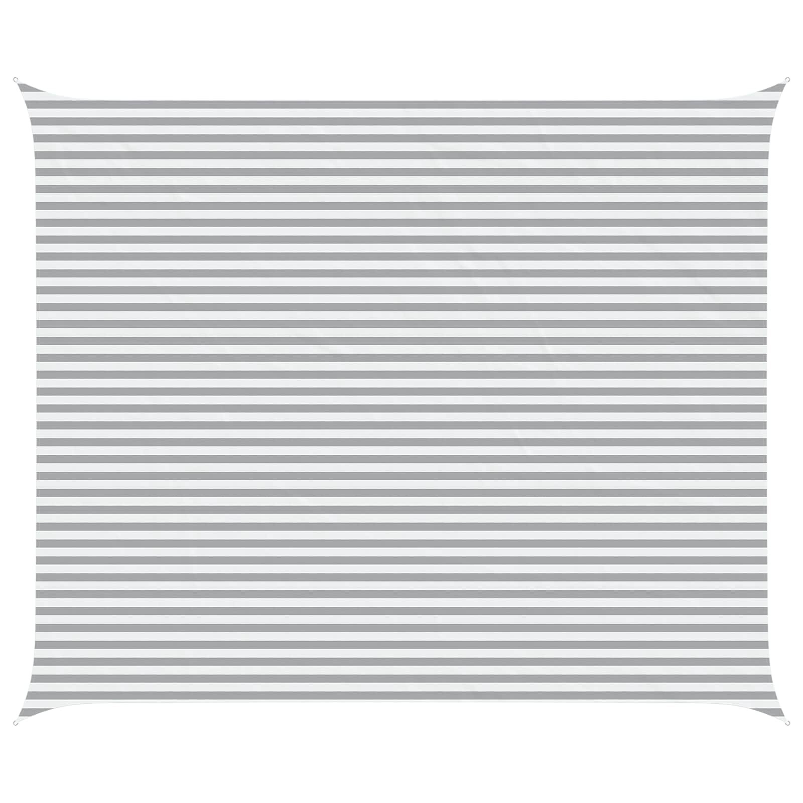 Sonnensegel Hellgrau und Weiß 6 x 5 m 100 % Polyester Oxford