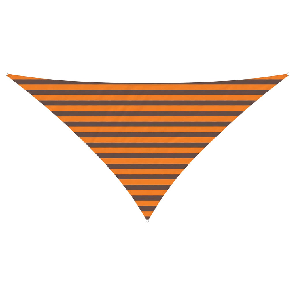 Sonnensegel Orange und Braun 2,5 x 2,5 x 3,5 m