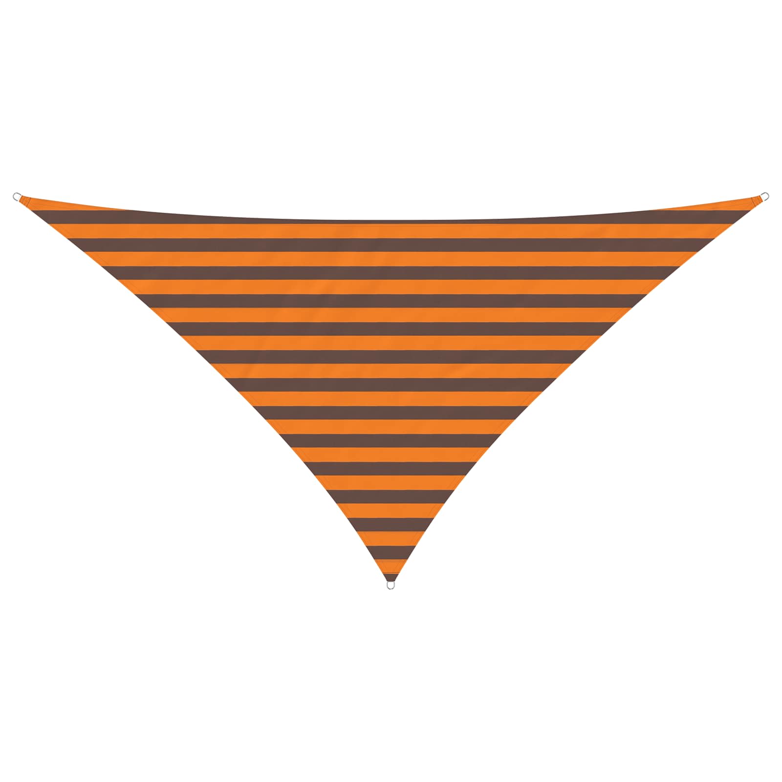 Sonnensegel Orange und Braun 2,5 x 2,5 x 3,5 m