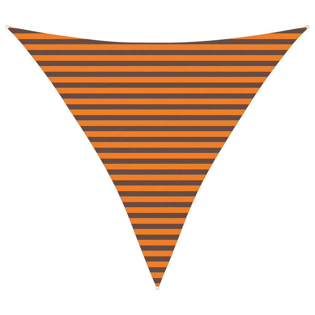 Sonnensegel Orange und Braun 3,6 x 3,6 x 3,6 m