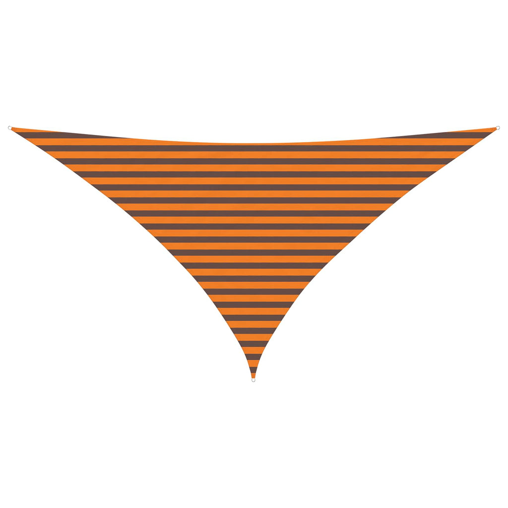 Sonnensegel Orange und Braun 3,5 x 3,5 x 4,9 m
