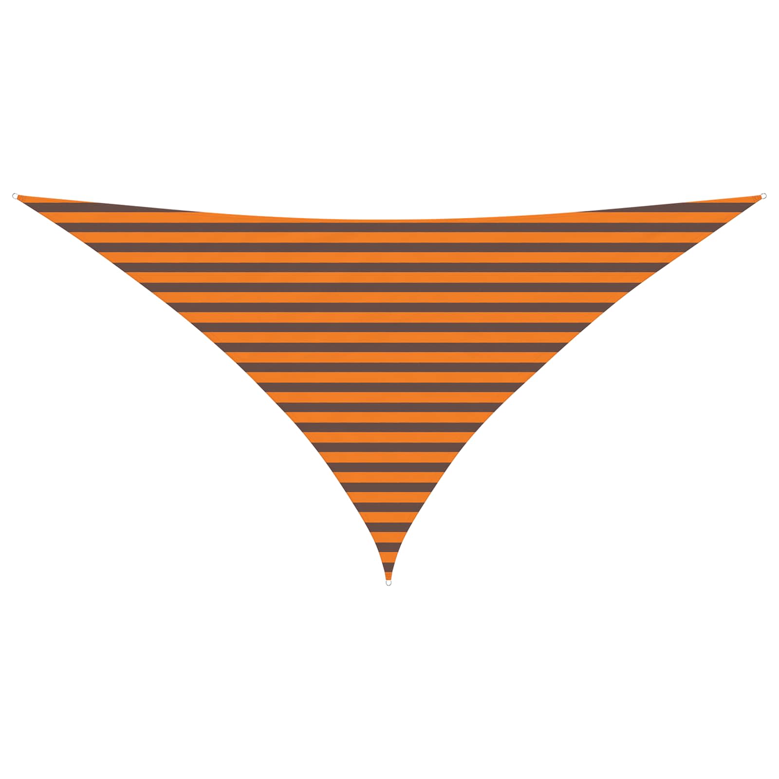 Sonnensegel Orange und Braun 3,5 x 3,5 x 4,9 m