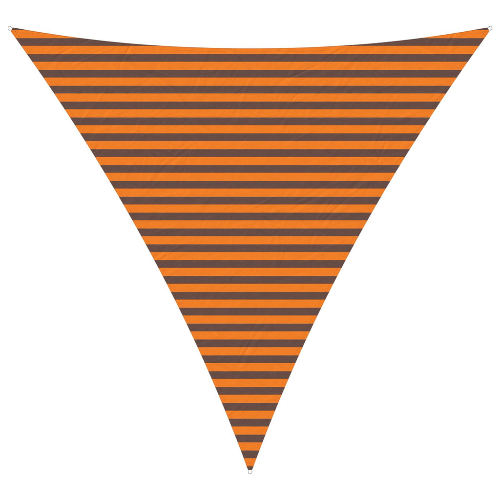 Sonnensegel Orange und Braun 4 x 4 x 4 m 100 % Polyester Oxford