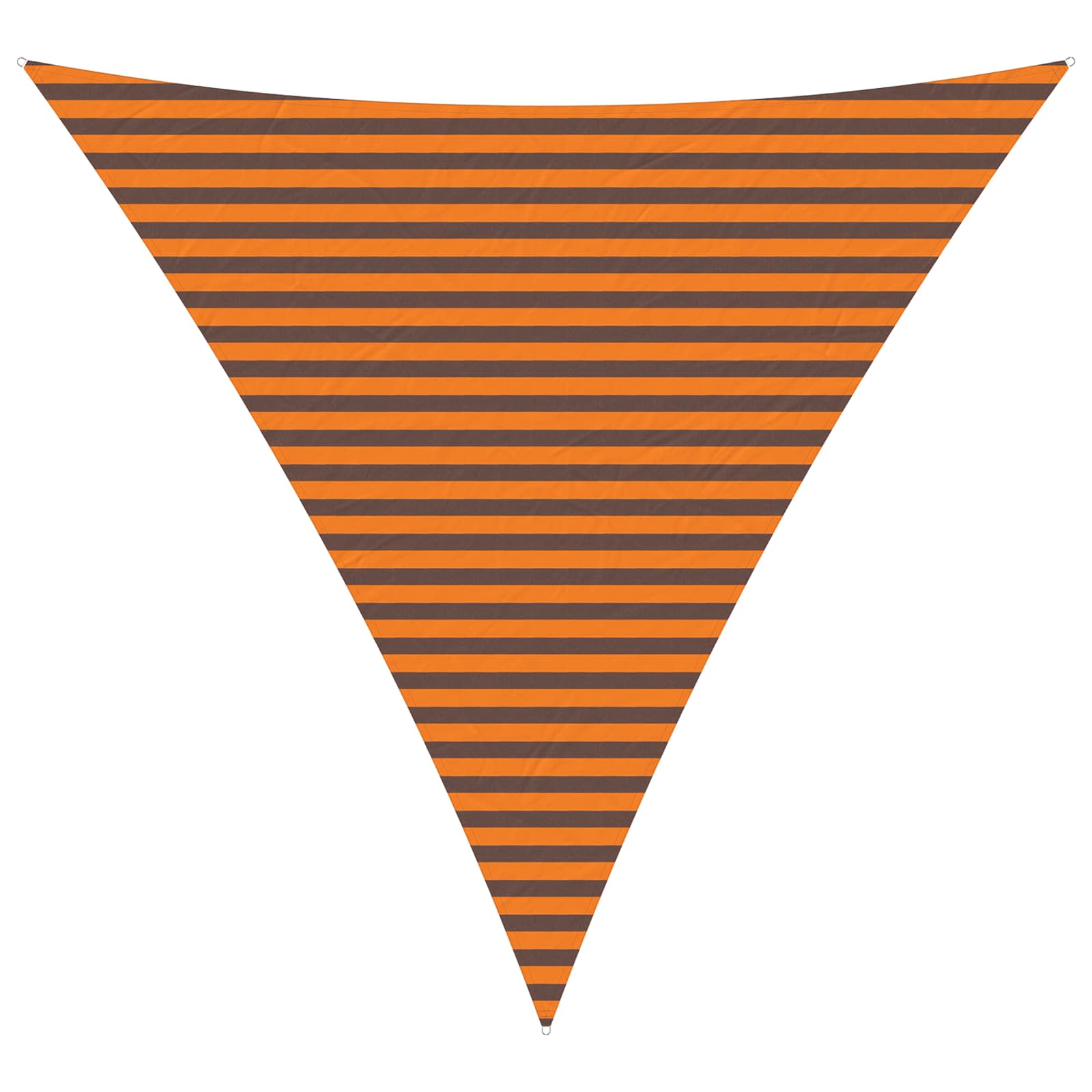 Sonnensegel Orange und Braun 4 x 4 x 4 m 100 % Polyester Oxford