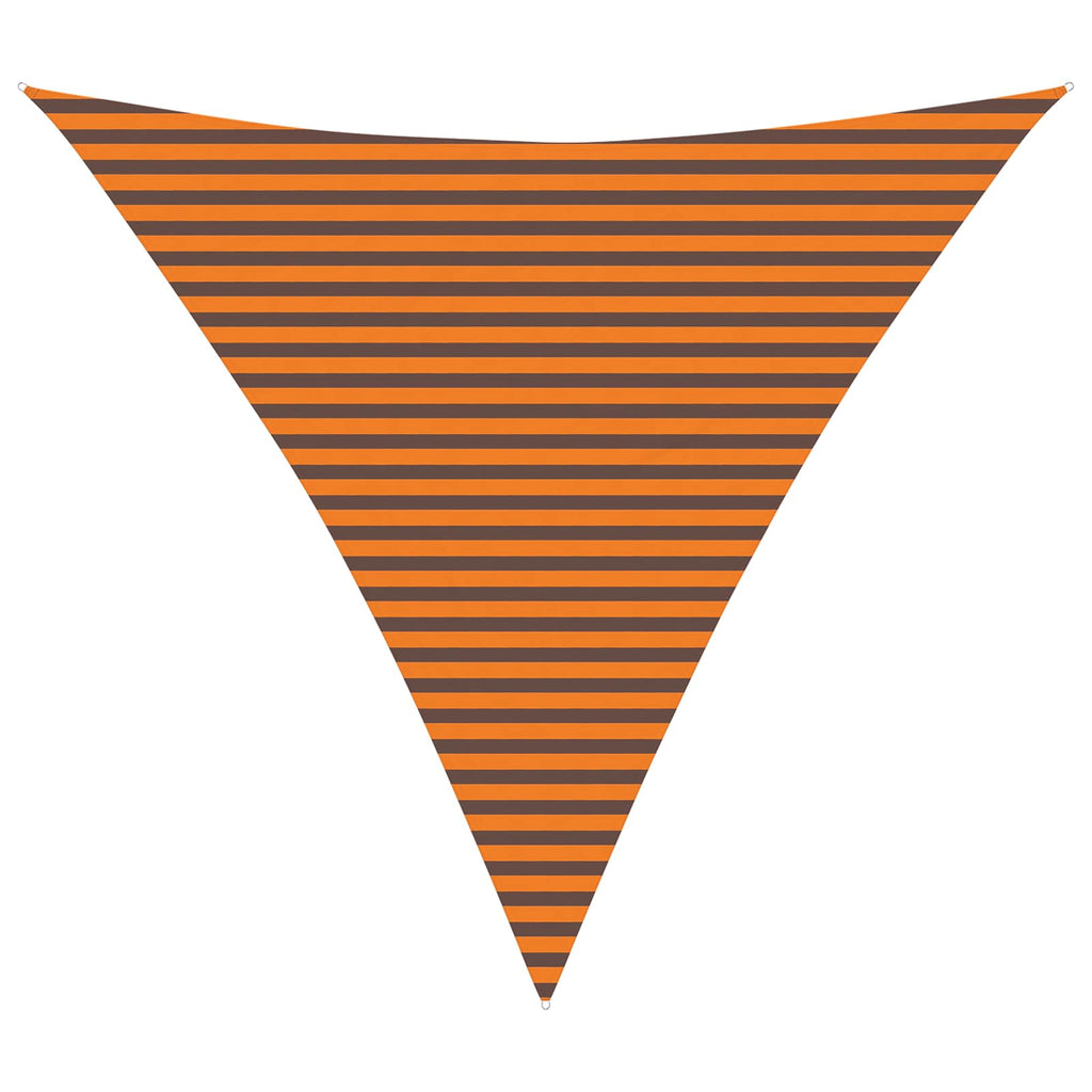 Sonnensegel Orange und Braun 4,5 x 4,5 x 4,5 m