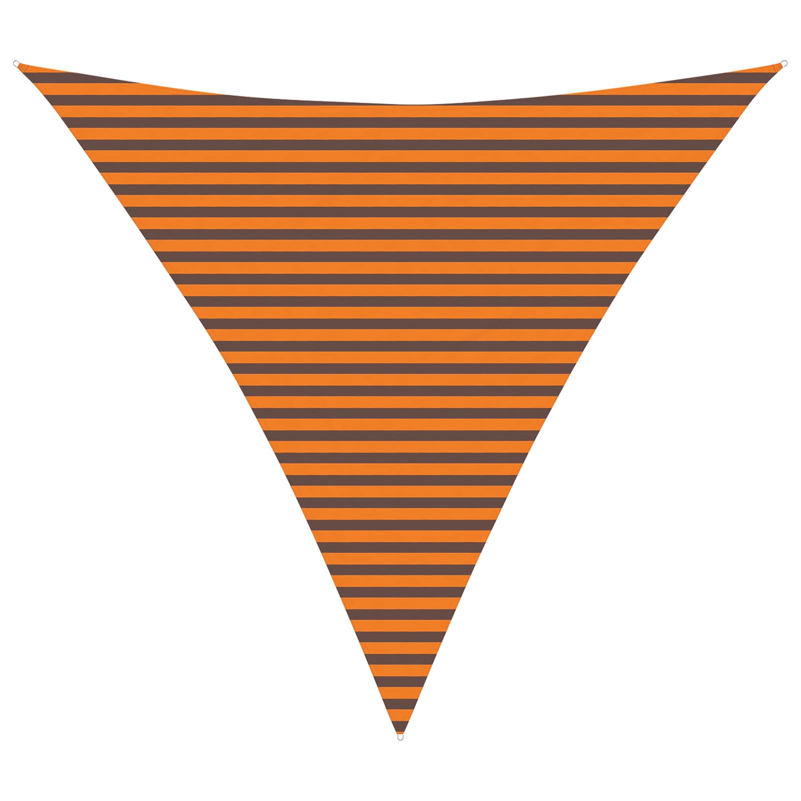 Sonnensegel Orange und Braun 4,5 x 4,5 x 4,5 m