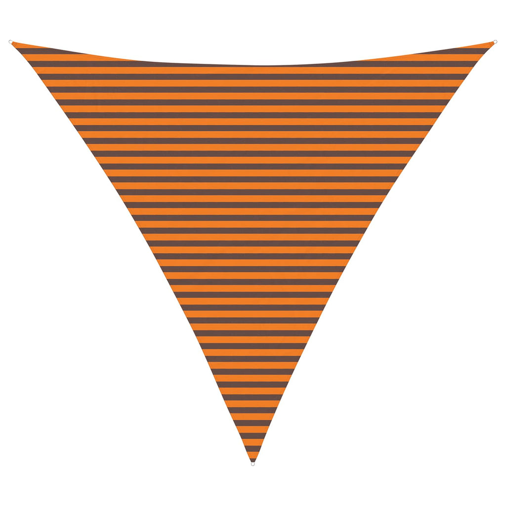 Sonnensegel Orange und Braun 5 x 5 x 5 m 100 % Polyester Oxford