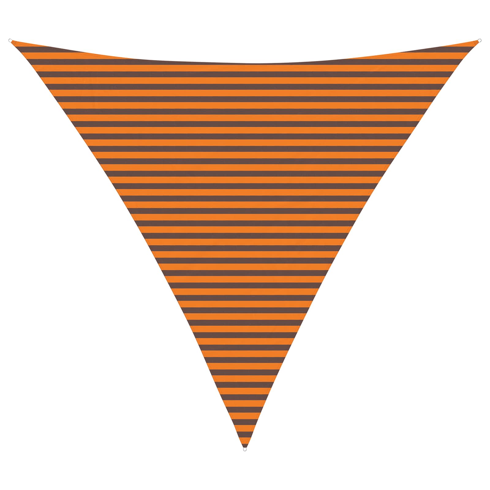 Sonnensegel Orange und Braun 5 x 5 x 5 m 100 % Polyester Oxford