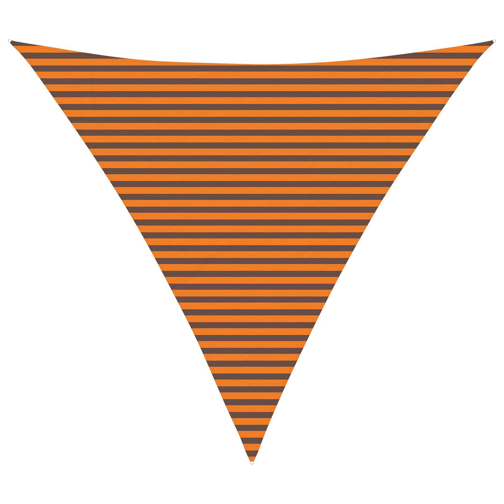 Sonnensegel Orange und Braun 6 x 6 x 6 m 100 % Polyester Oxford