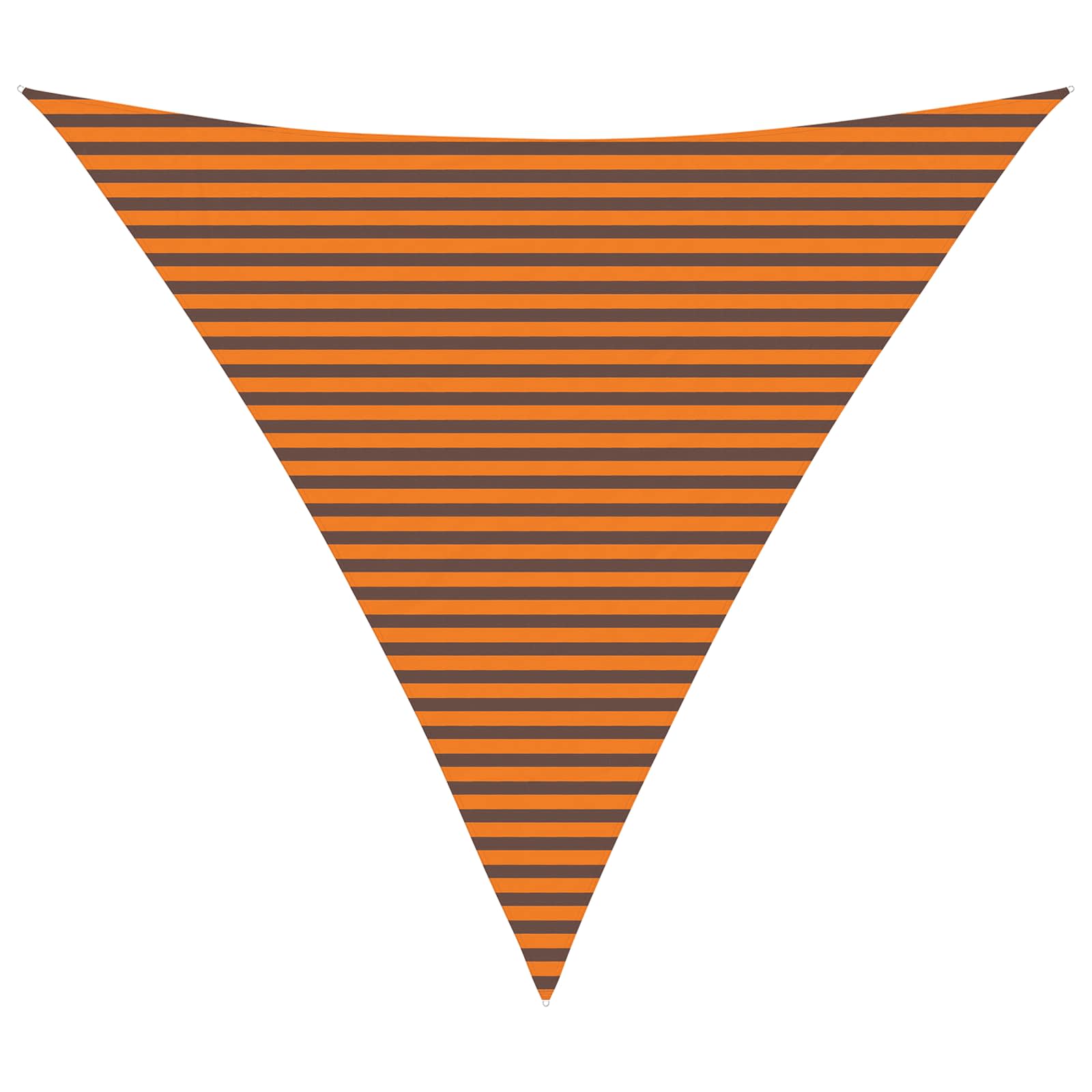 Sonnensegel Orange und Braun 6 x 6 x 6 m 100 % Polyester Oxford