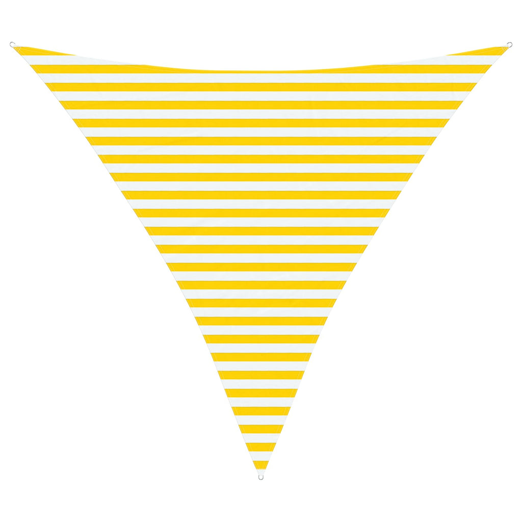 Sonnensegel Gelb und Weiß 3,6 x 3,6 x 3,6 m