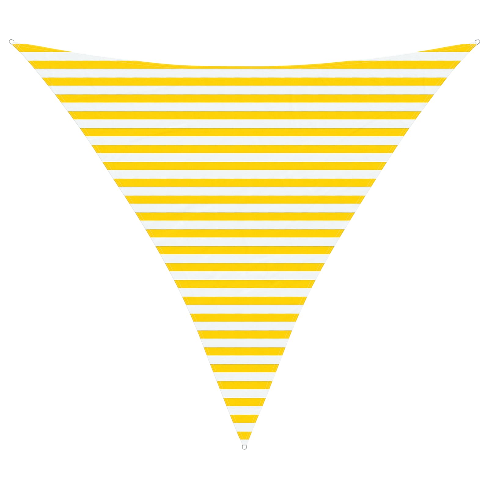 Sonnensegel Gelb und Weiß 3,6 x 3,6 x 3,6 m