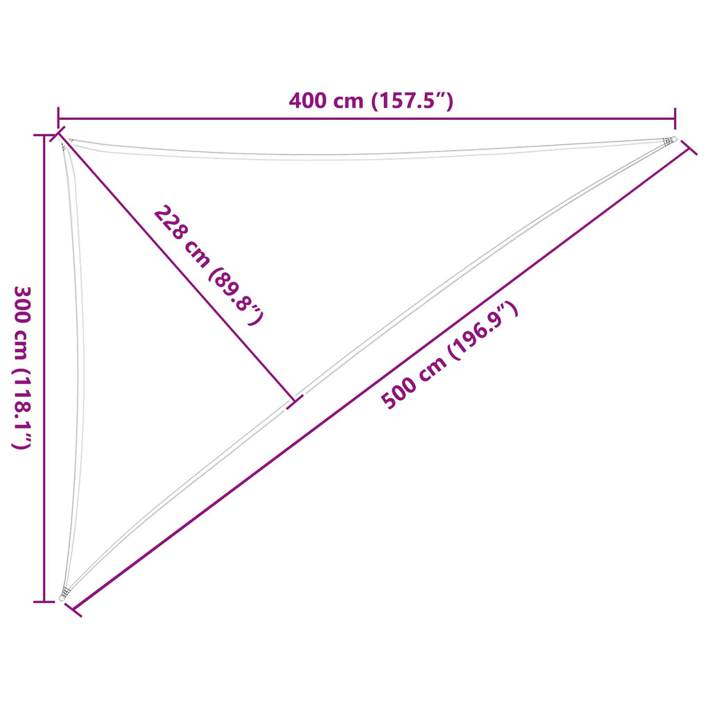 Sonnensegel Gelb und Weiß 3 x 4 x 5 m 100 % Polyester Oxford