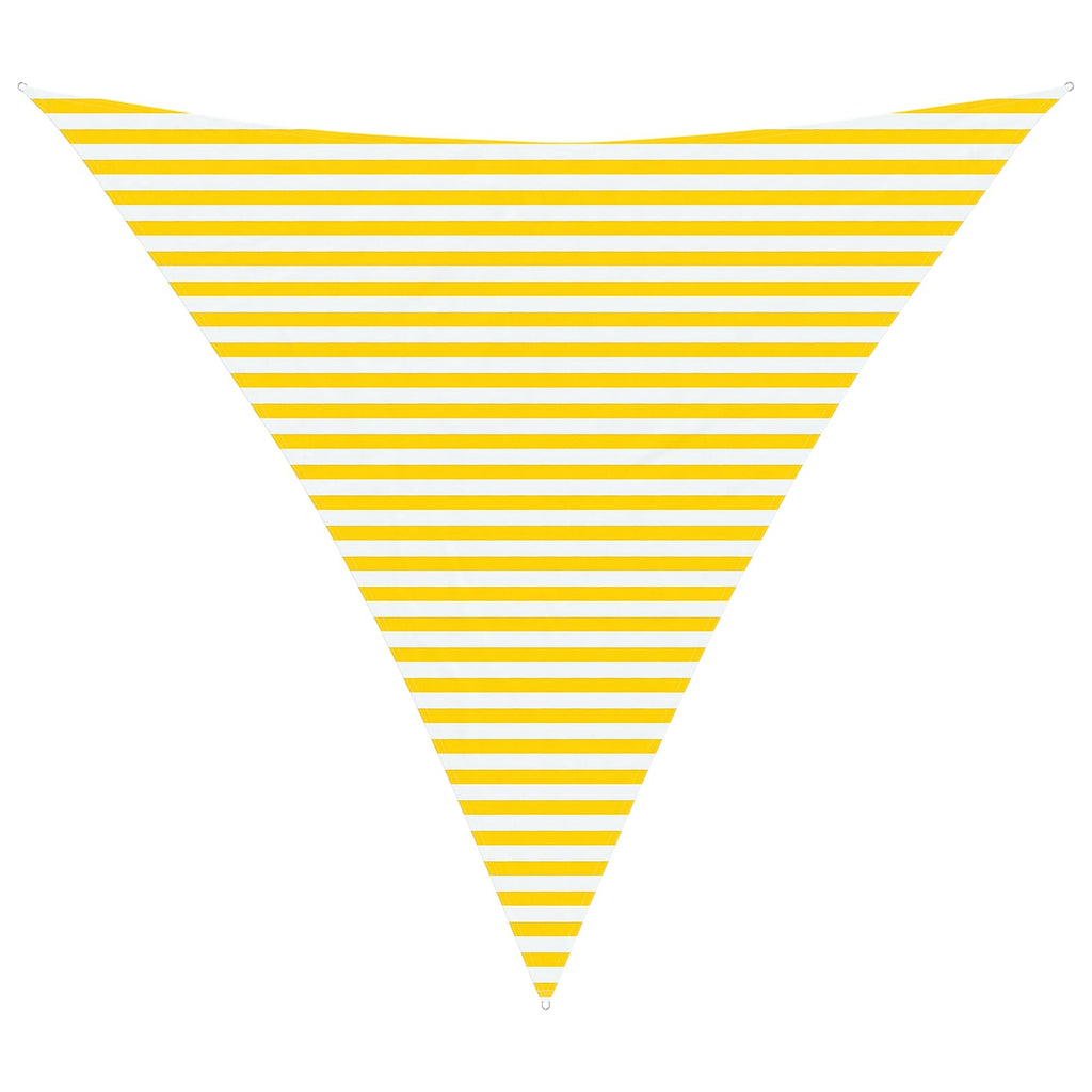 Sonnensegel Gelb und Weiß 4,5 x 4,5 x 4,5 m
