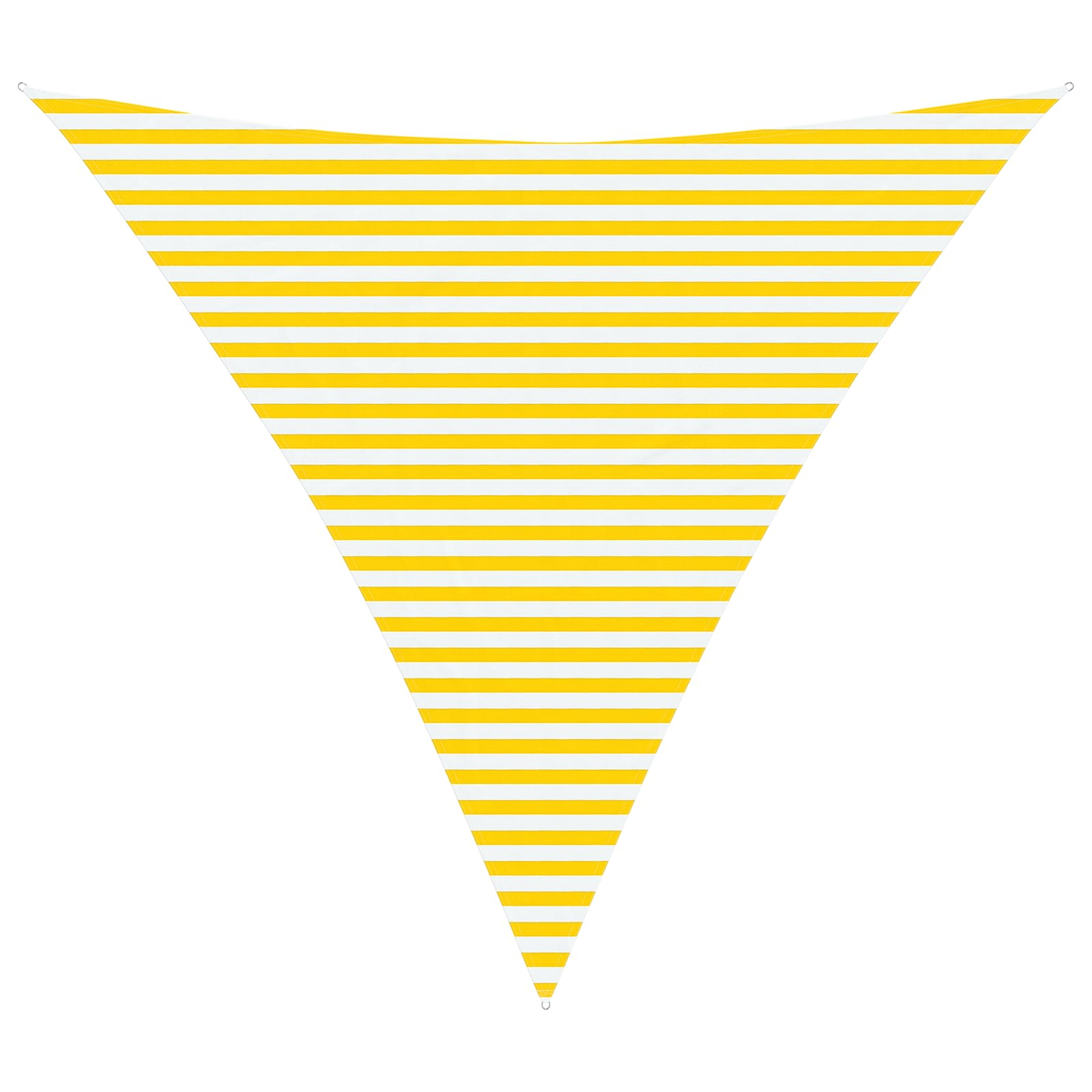 Sonnensegel Gelb und Weiß 4,5 x 4,5 x 4,5 m
