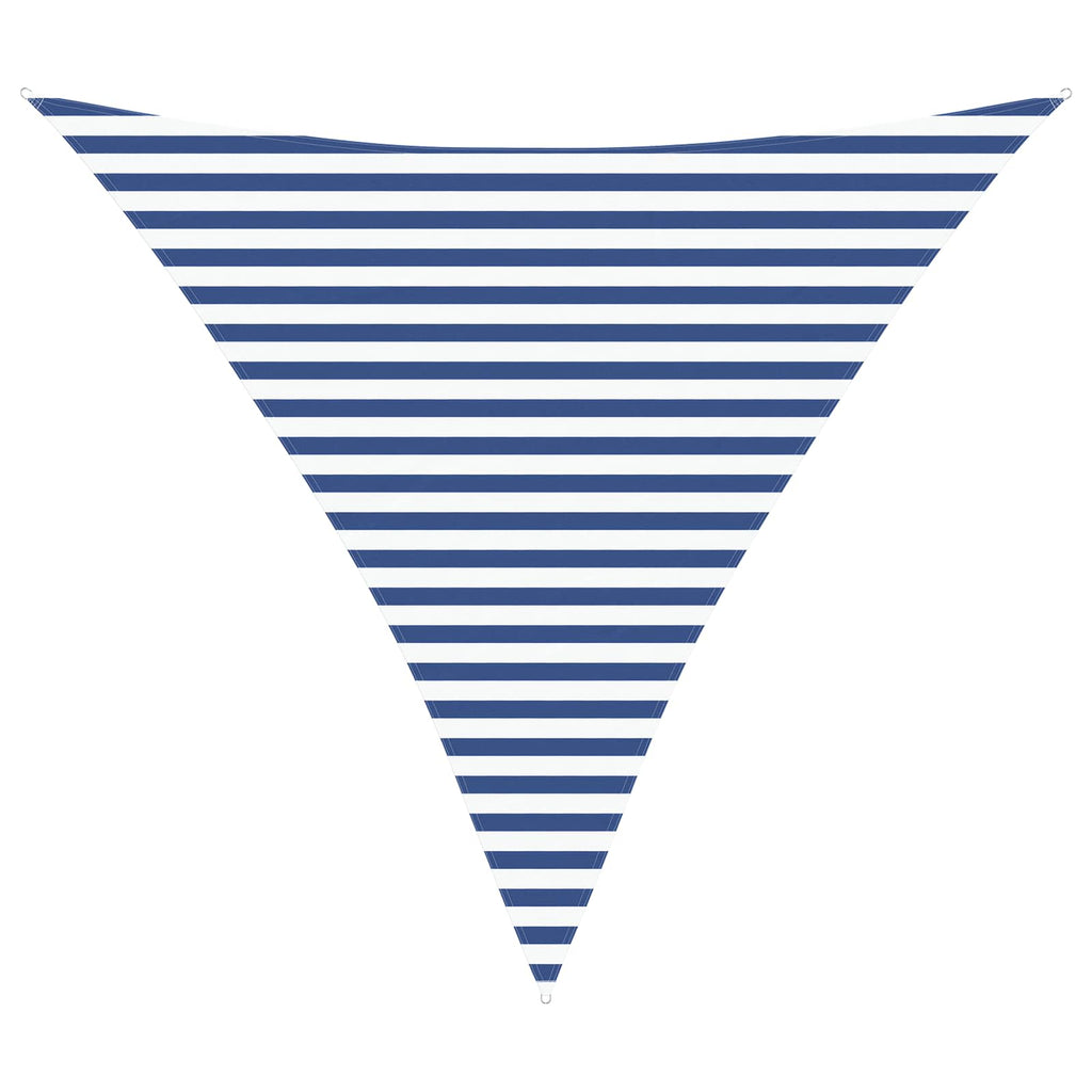 Sonnensegel Blau und Weiß 3,6 x 3,6 x 3,6 m