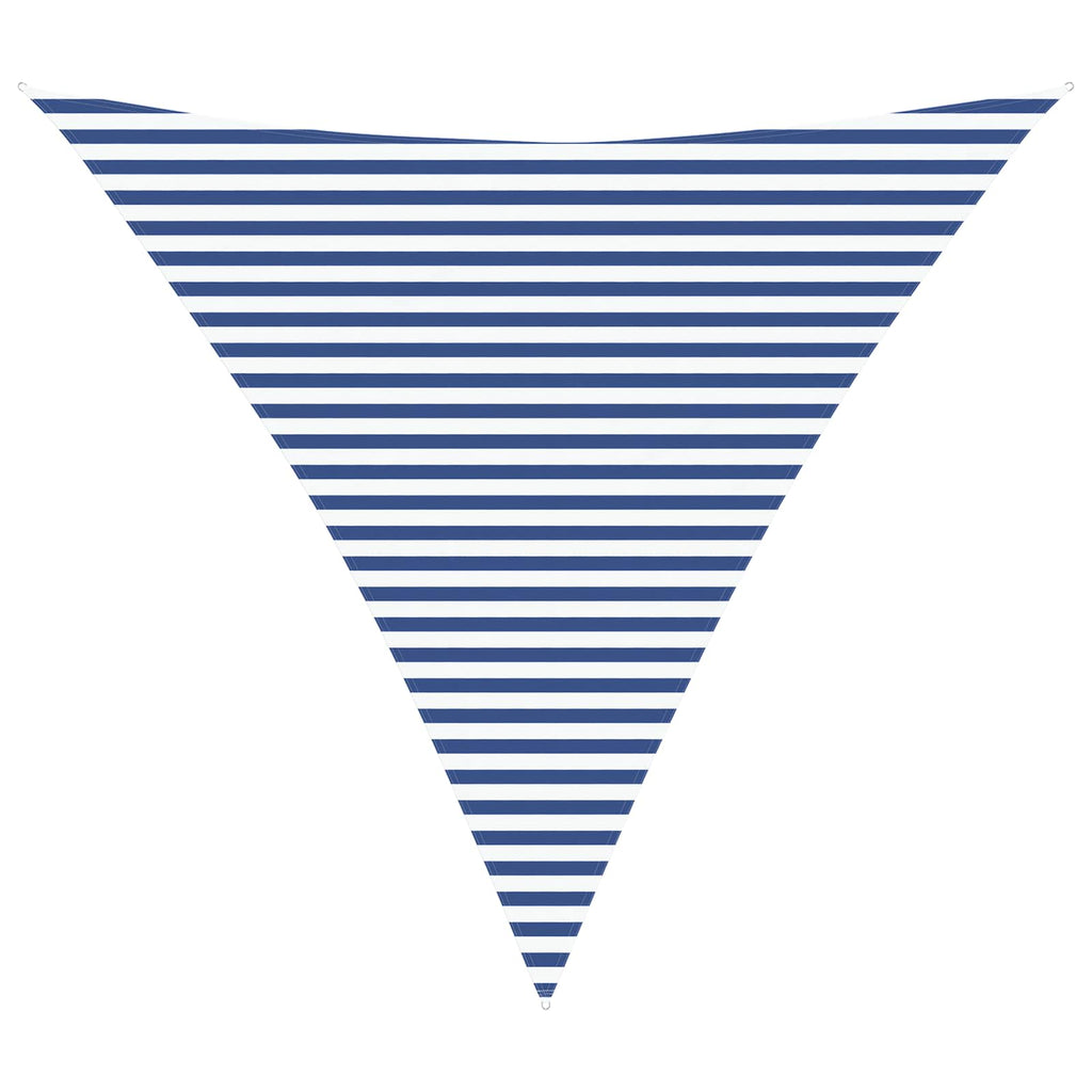 Sonnensegel Blau und Weiß 4,5 x 4,5 x 4,5 m