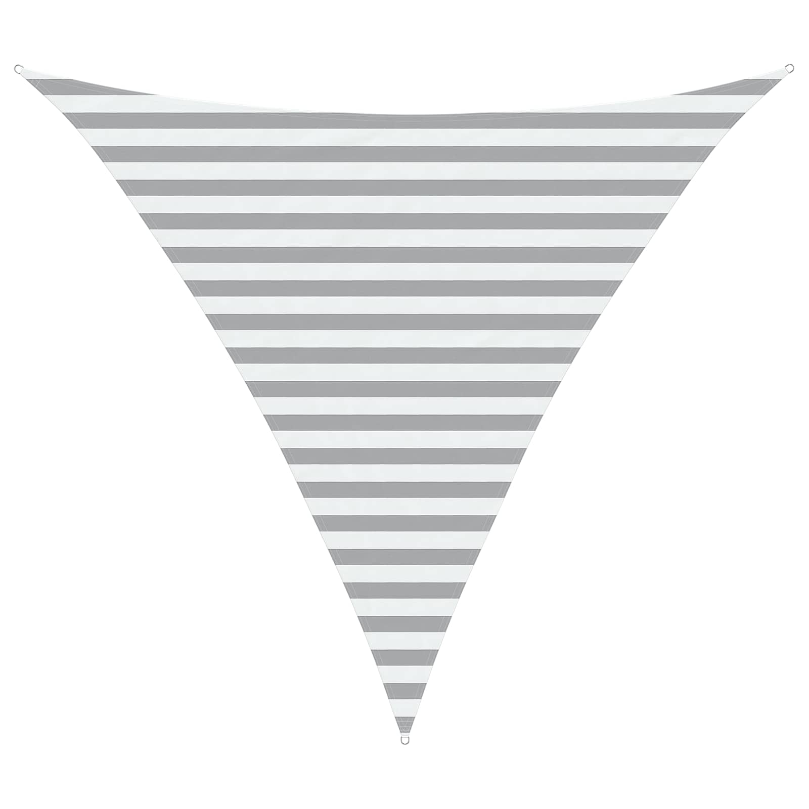 Sonnensegel Hellgrau und Weiß 3 x 3 x 3 m