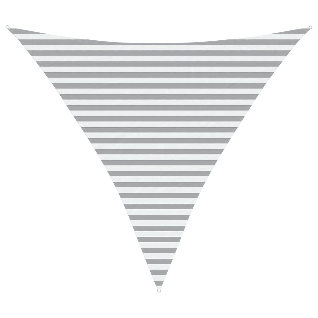 Sonnensegel Hellgrau und Weiß 3,6 x 3,6 x 3,6 m