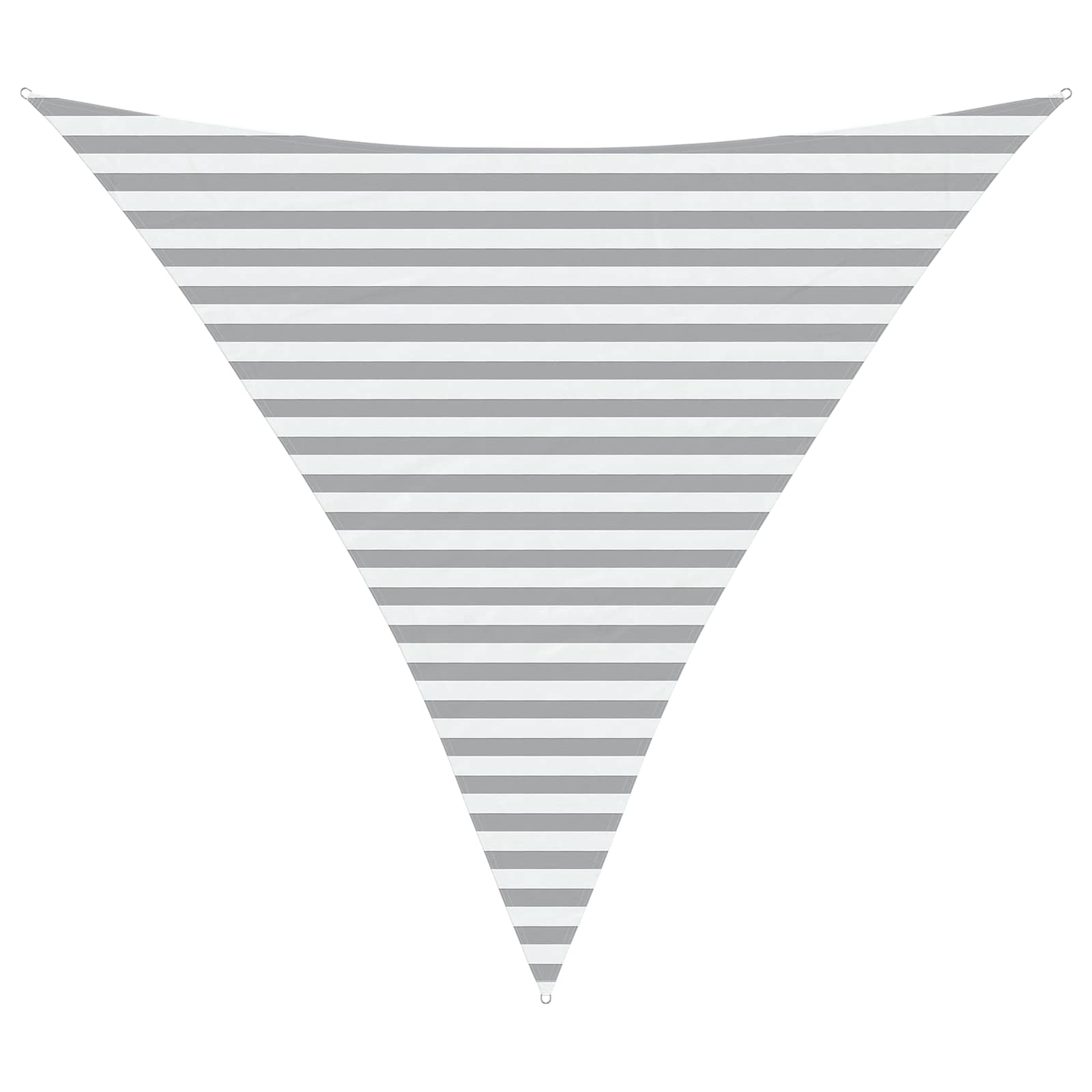 Sonnensegel Hellgrau und Weiß 3,6 x 3,6 x 3,6 m
