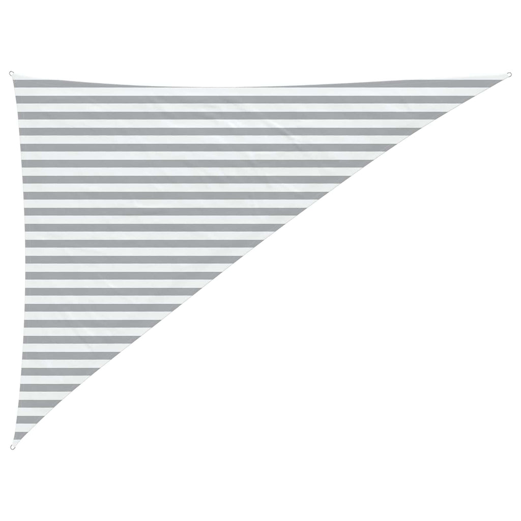 Sonnensegel Hellgrau und Weiß 3 x 4 x 5 m