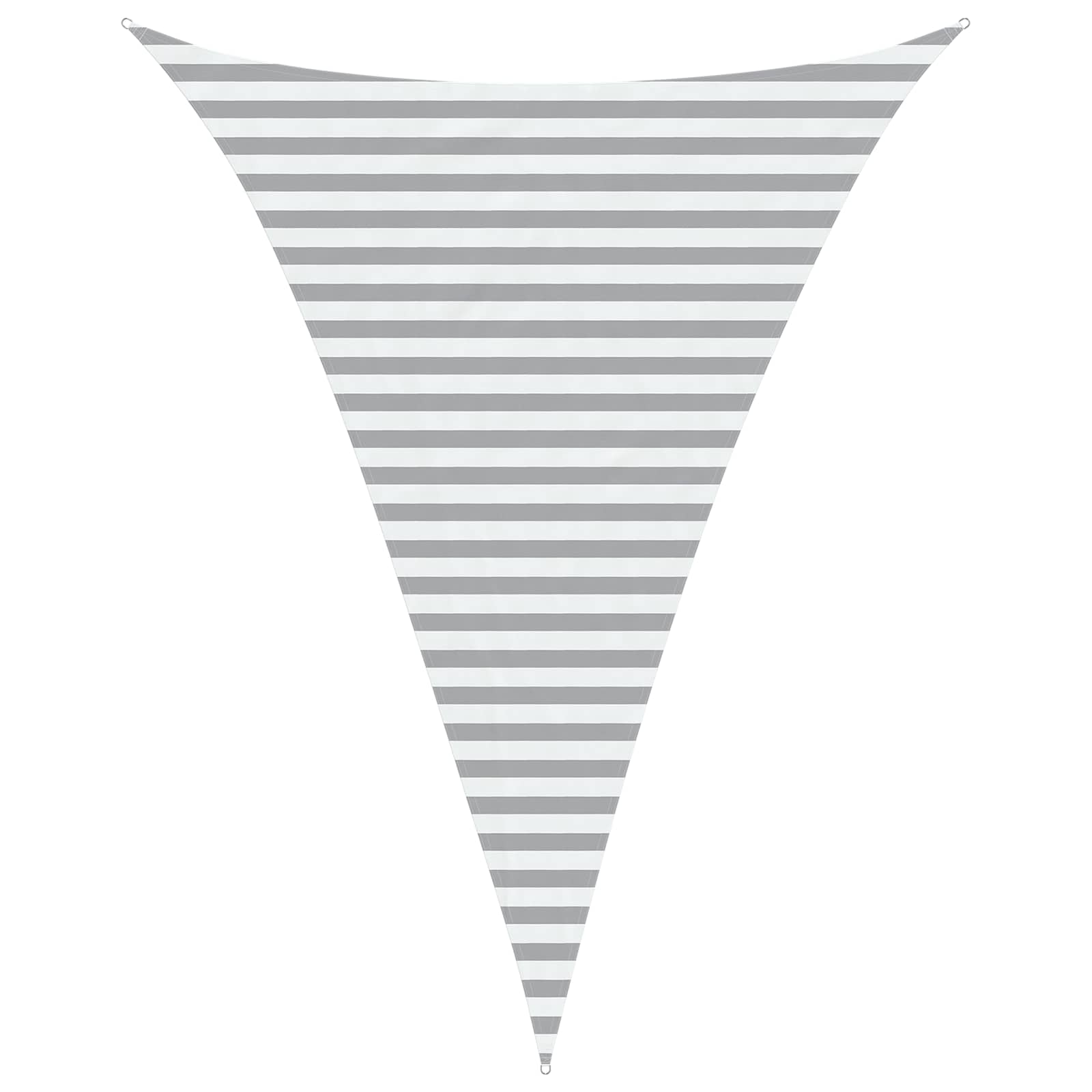 Sonnensegel Hellgrau und Weiß 3 x 4 x 4 m