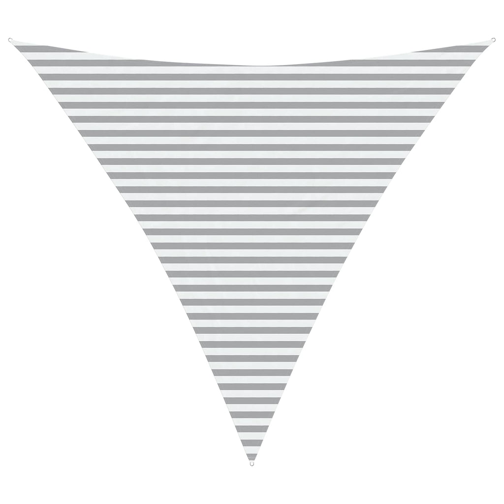 Sonnensegel Hellgrau und Weiß 4,5 x 4,5 x 4,5 m