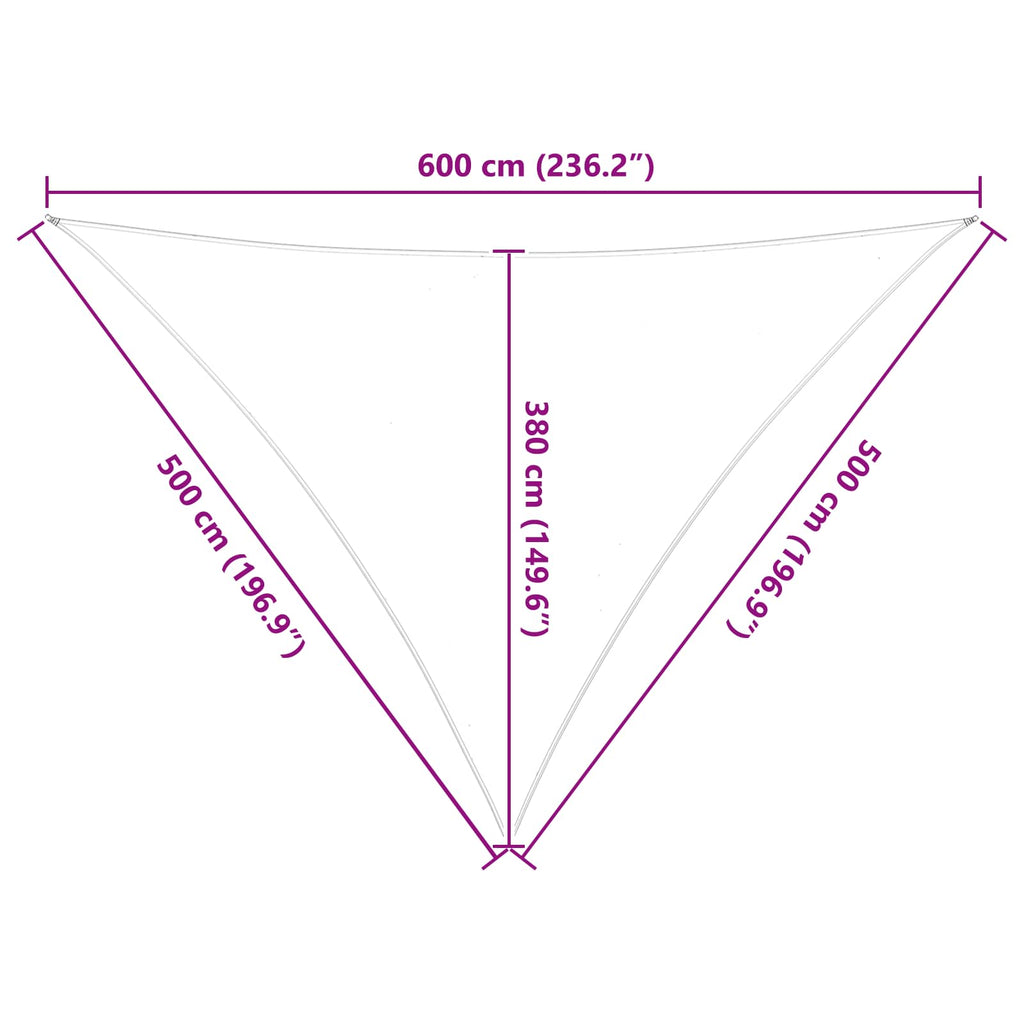 Sonnensegel Hellgrau und Weiß 5 x 5 x 6 m