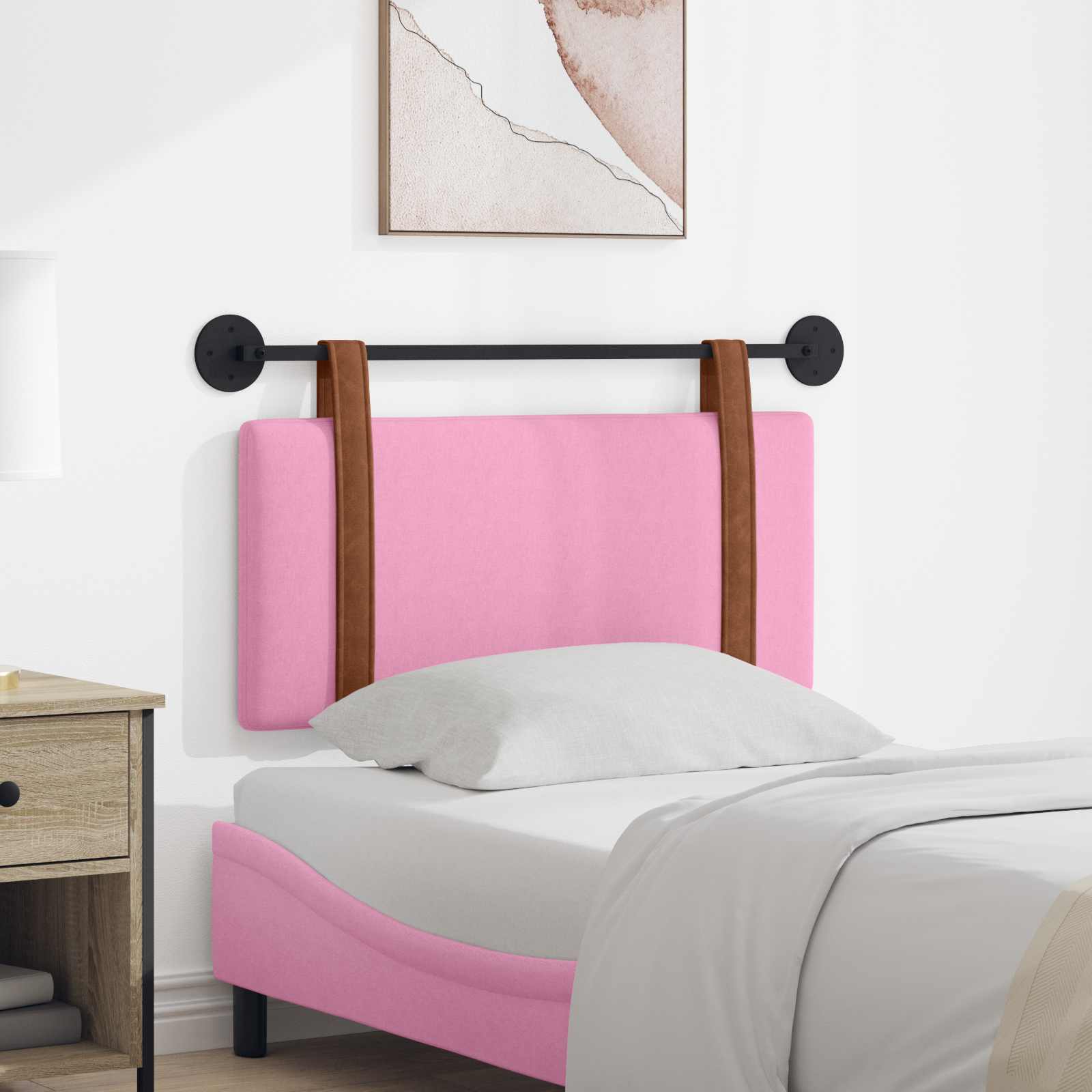 Hängendes Kopfteil Rosa Antikes PU