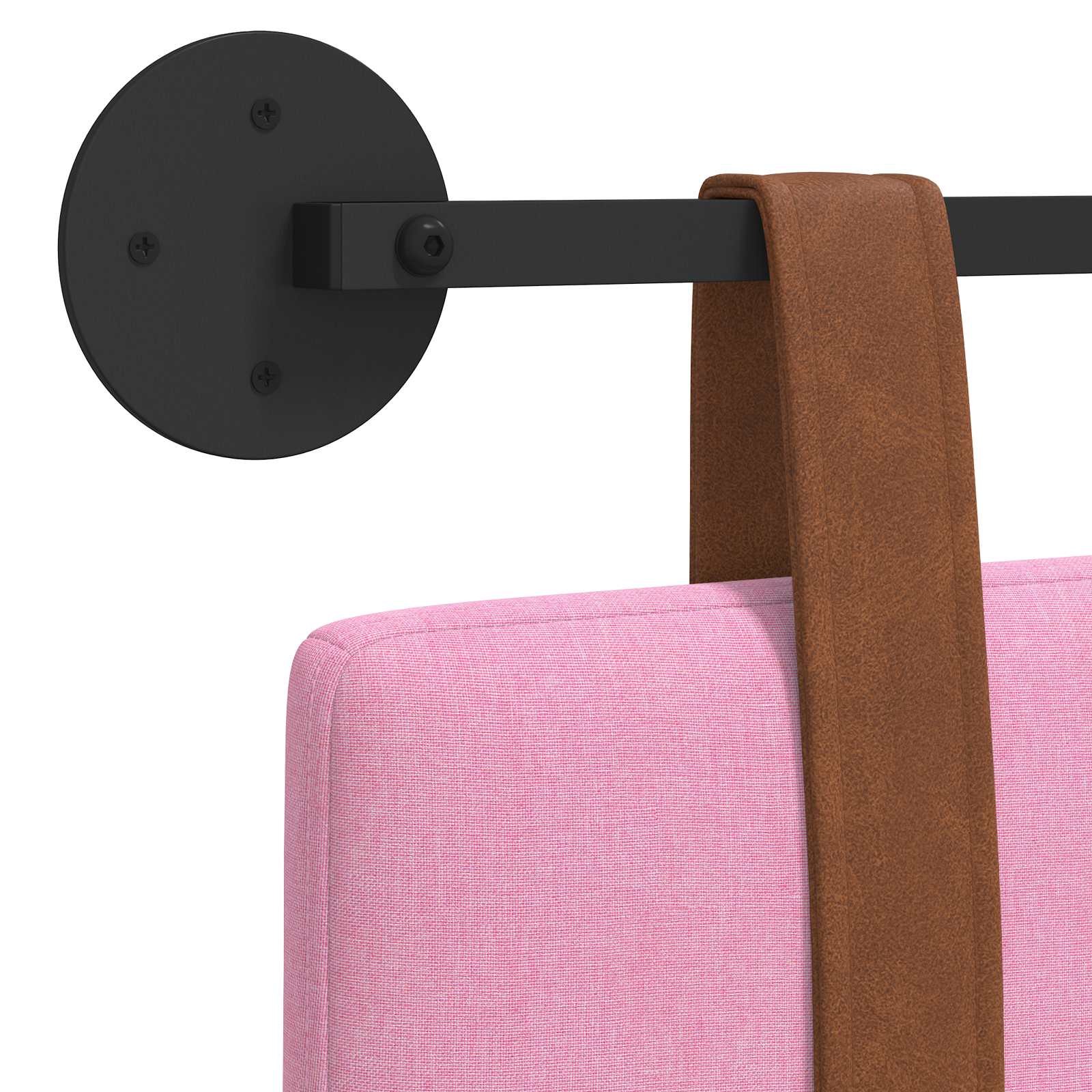 Hängendes Kopfteil Rosa Antikes PU