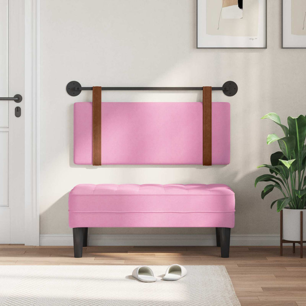 Hängendes Kopfteil Rosa Antikes PU