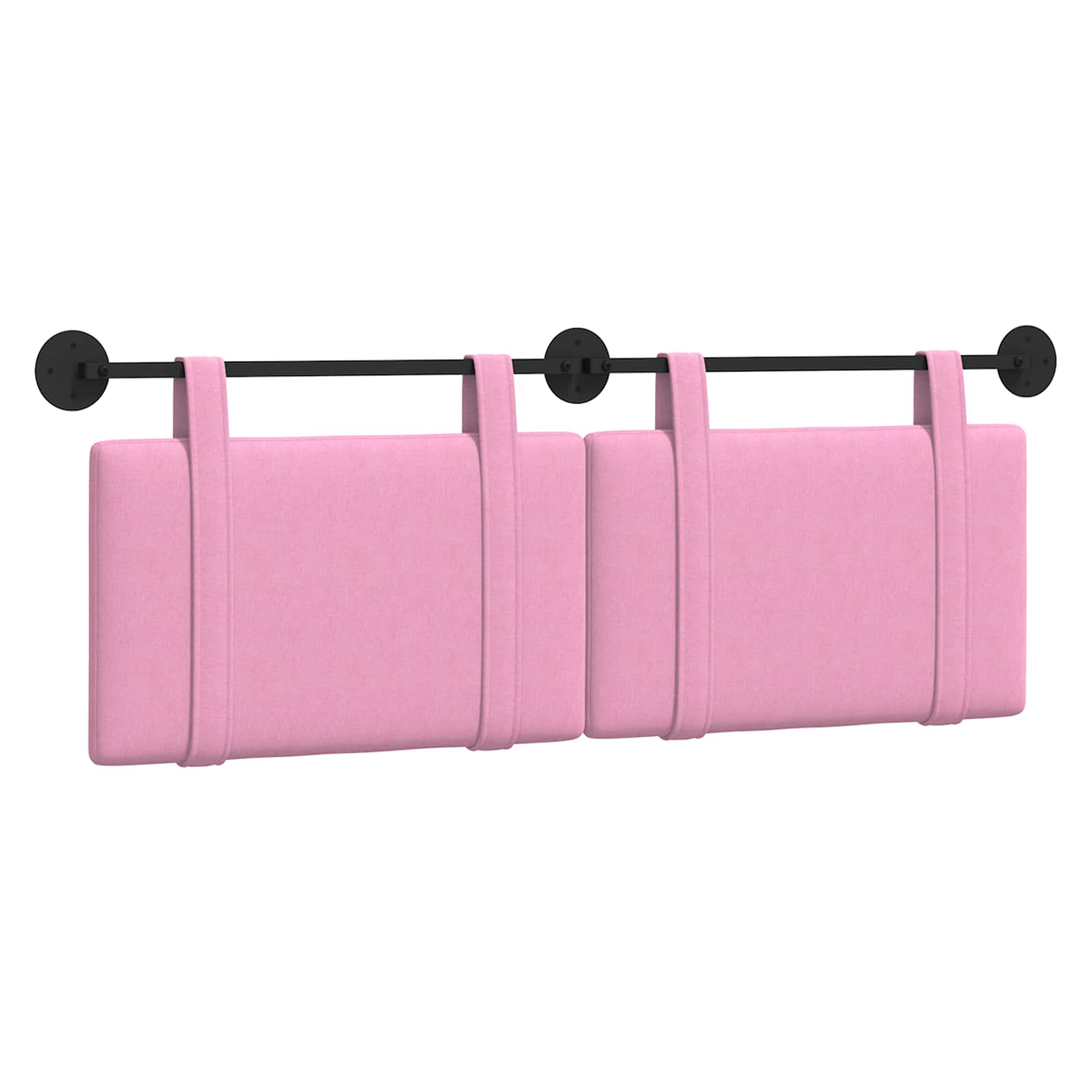 Hängendes Kopfteil Rosa Stoff
