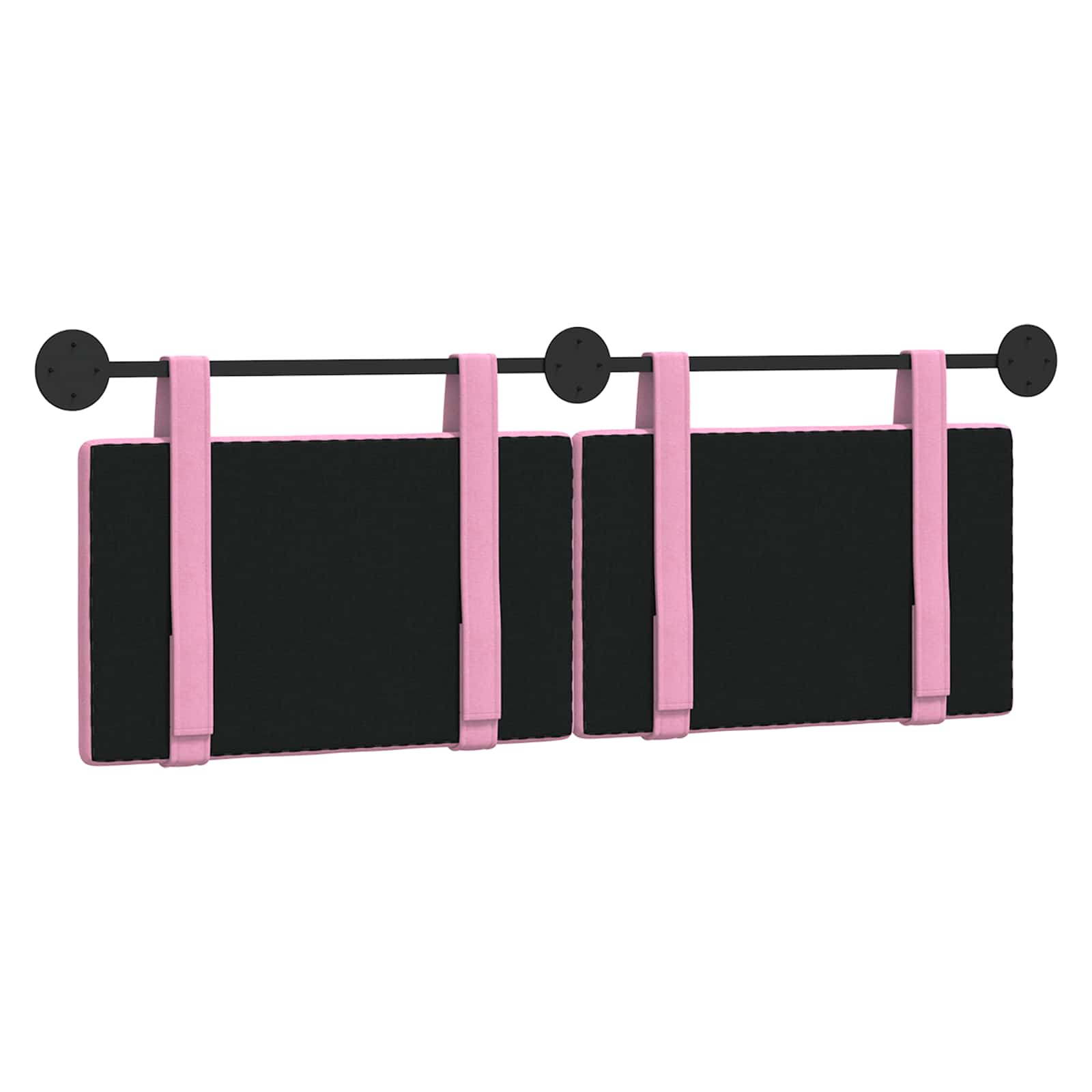Hängendes Kopfteil Rosa Stoff