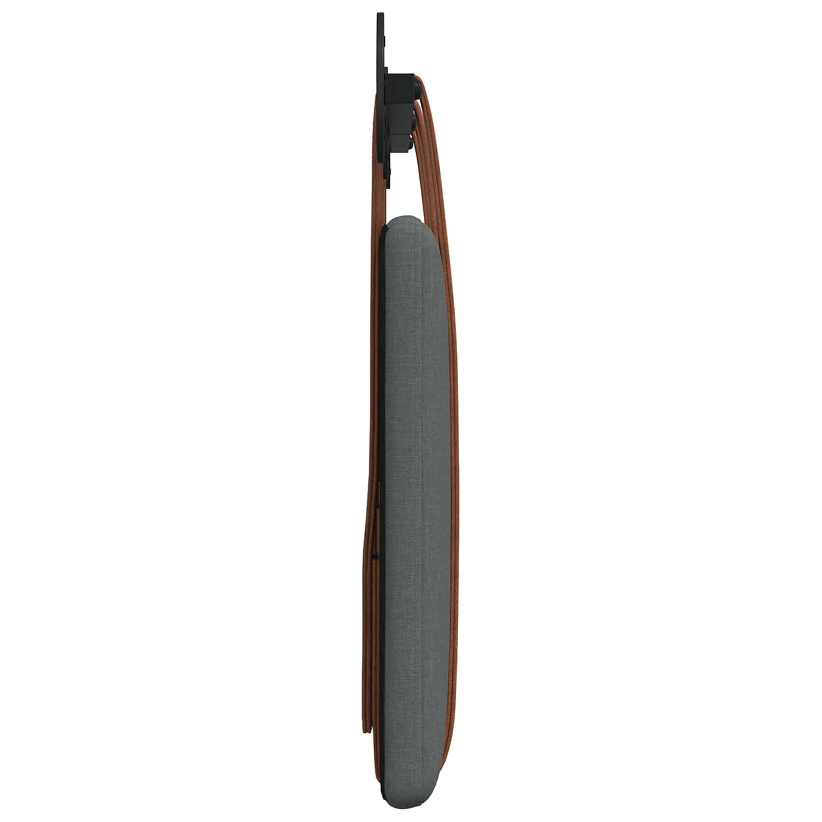 Hängevorderseite Uni Dunkelgrau 130 x 55 x 5 cm Antikes PU