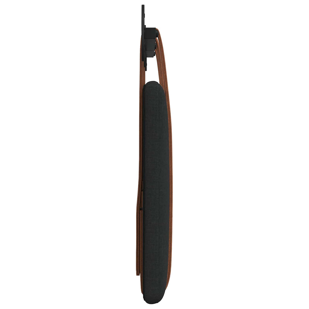 Hängevorderseite Uni Schwarz 130 x 55 x 5 cm Antikes PU