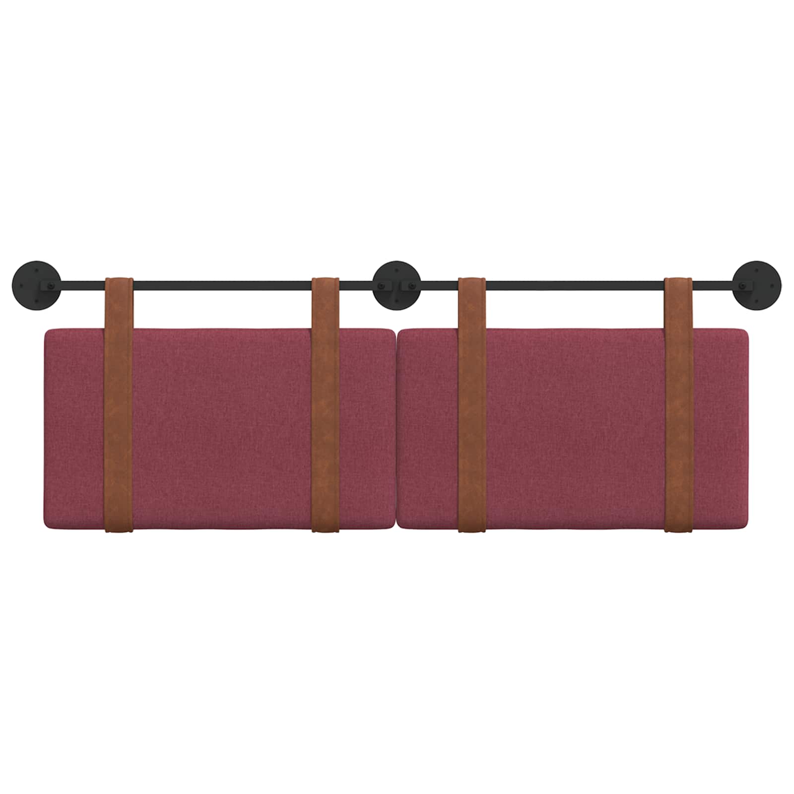 Hängevorderseite Uni Weinrot 130 x 55 x 5 cm Antikes PU