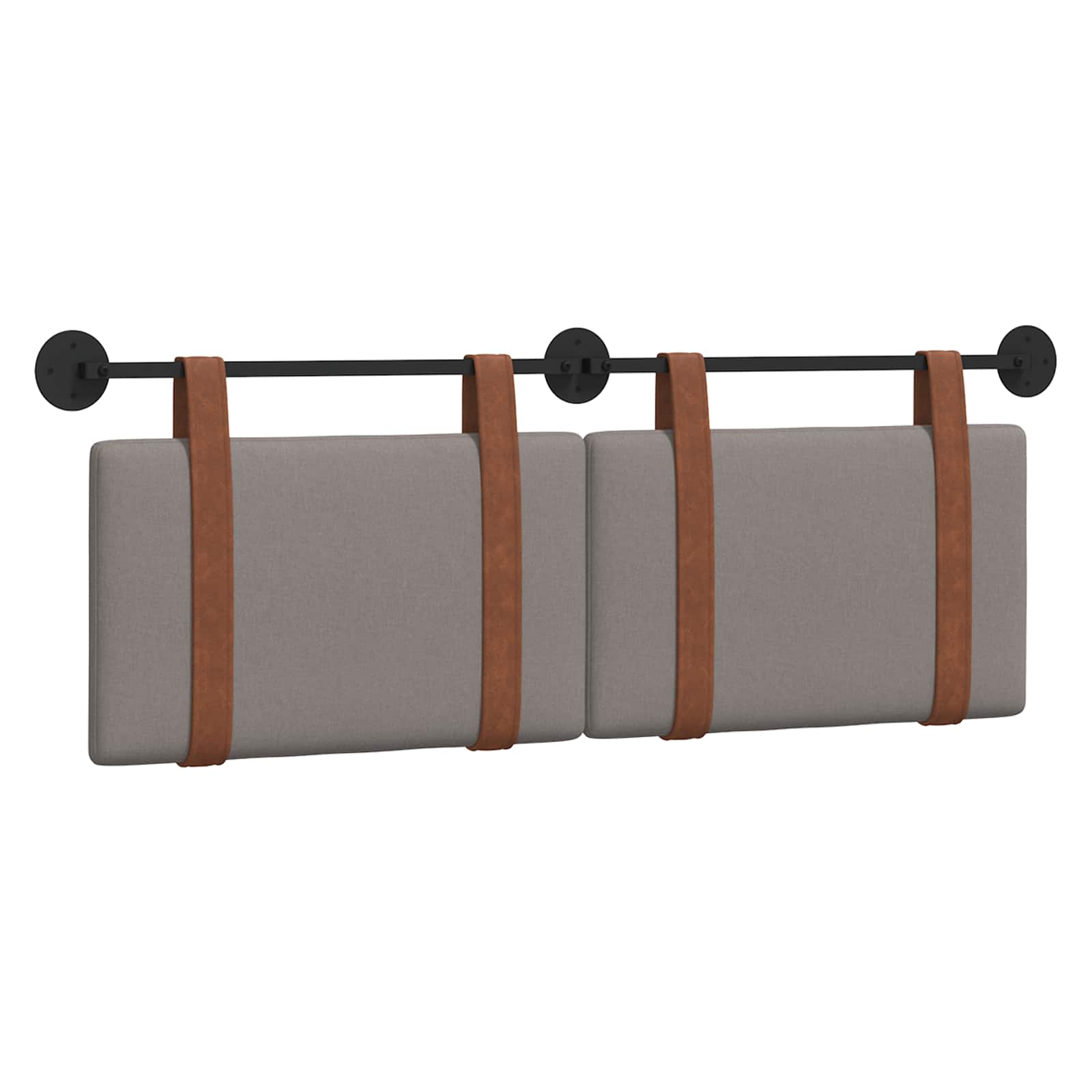 Hängendes Kopfteil Taupe Antikes PU