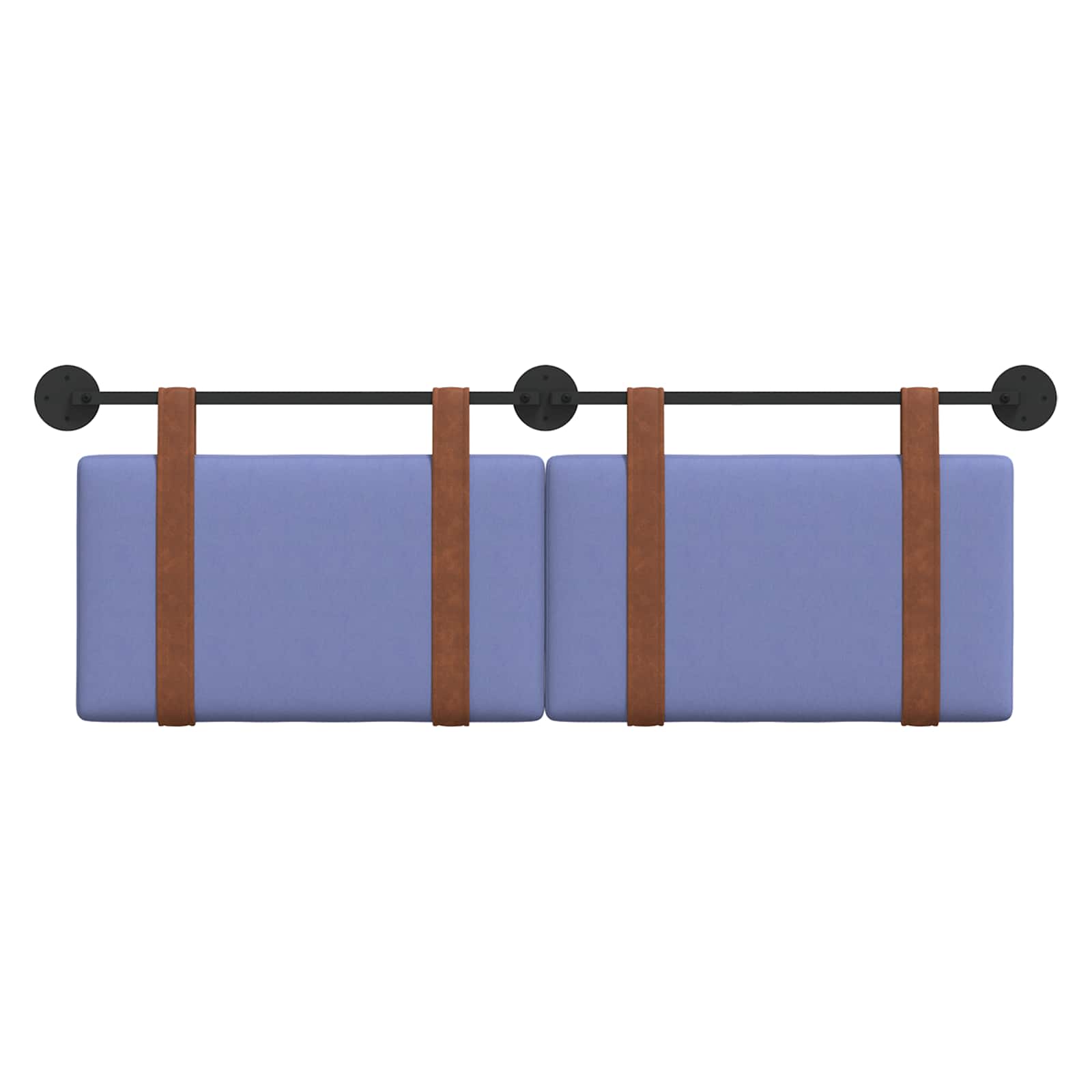 Hängevorderseite Uni Jeans blau 130 x 55 x 5 cm Antikes PU