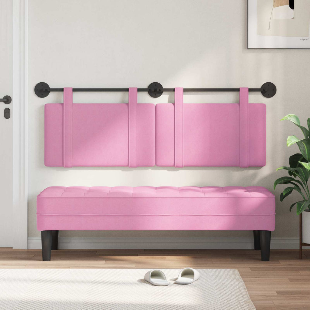Hängendes Kopfteil Rosa Stoff